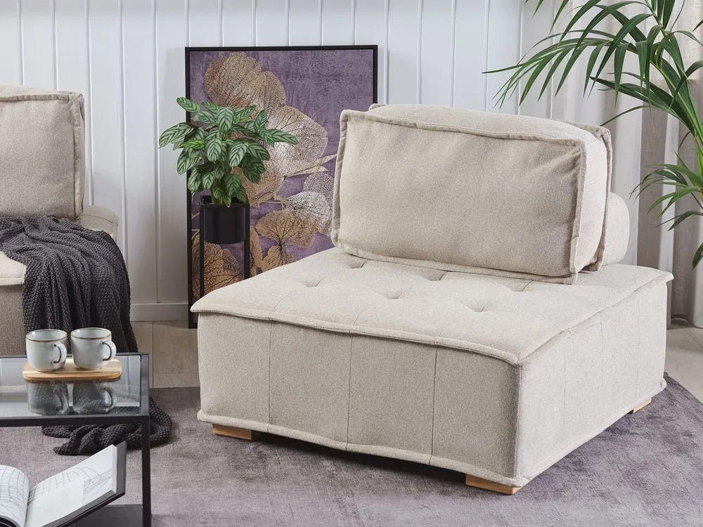 Fabric 1-Seat Section Beige TIBRO
