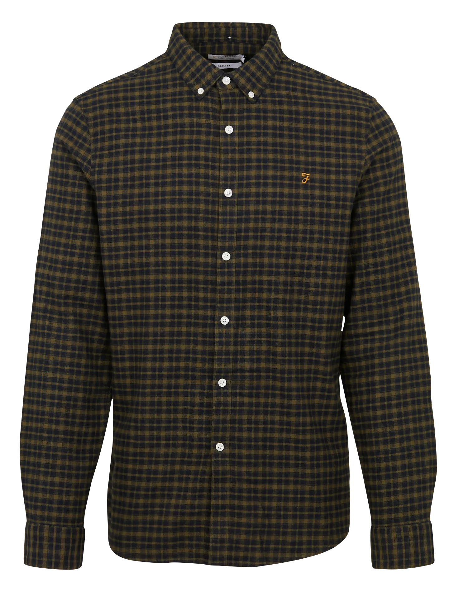  FARAH   ALBAN - Camicia a quadri in cotone bio | Blu