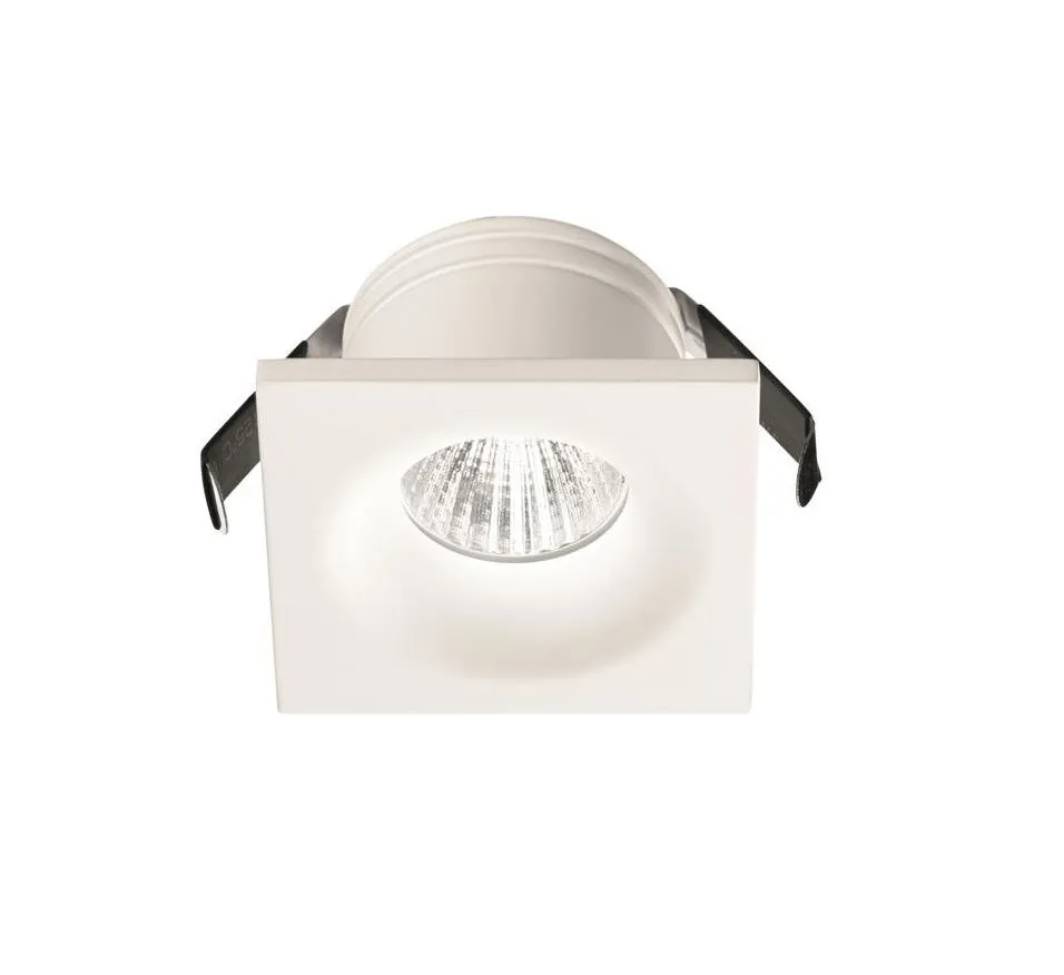 Faretto Incasso Quadrato Bianco Led 4w 4000k Gaia Gea Led