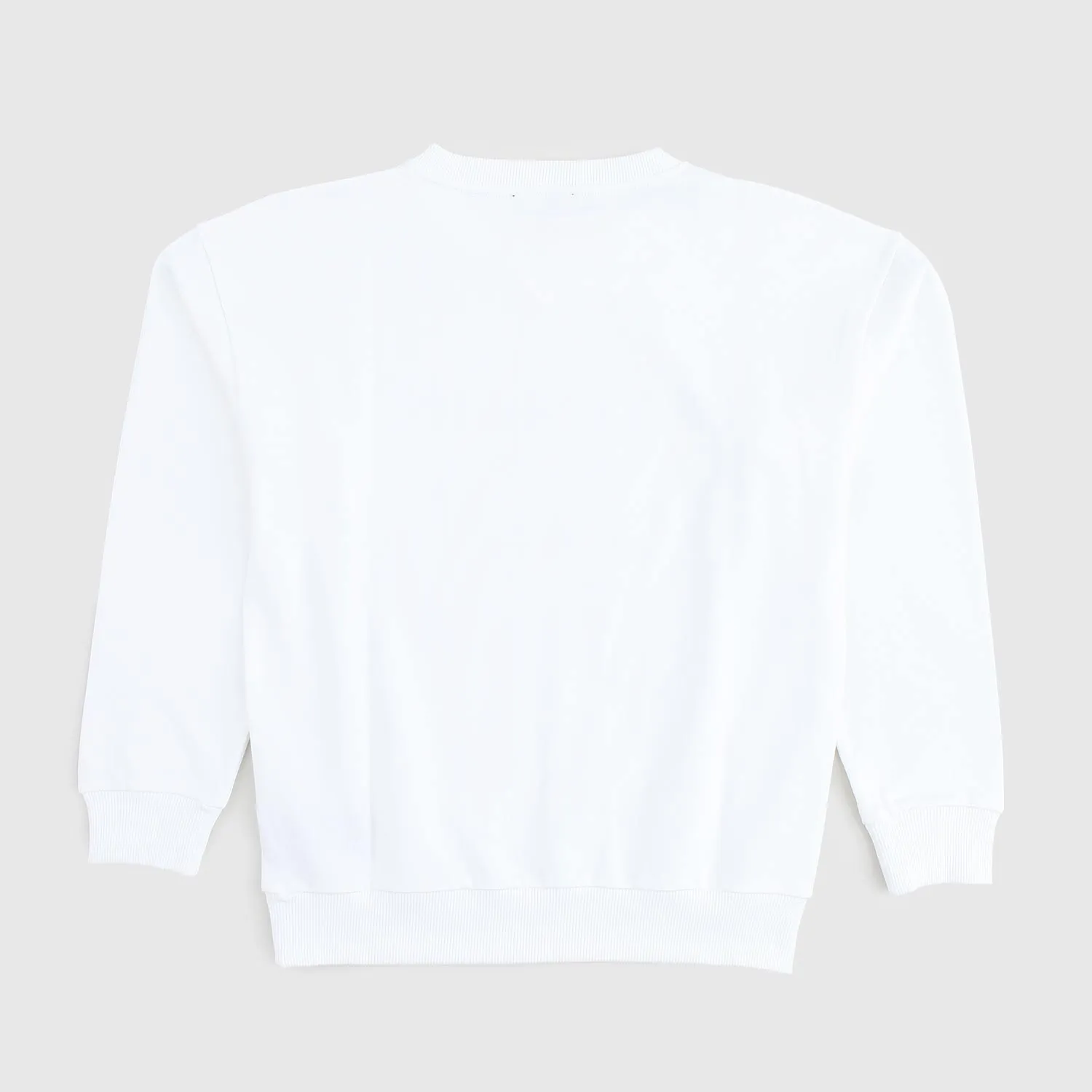 Felpa Bianca Ragazzo Oversize