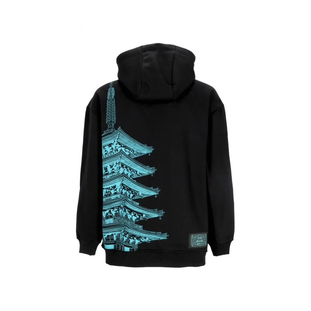 felpa cappuccio uomo bench tokyo over hoodie BLACK