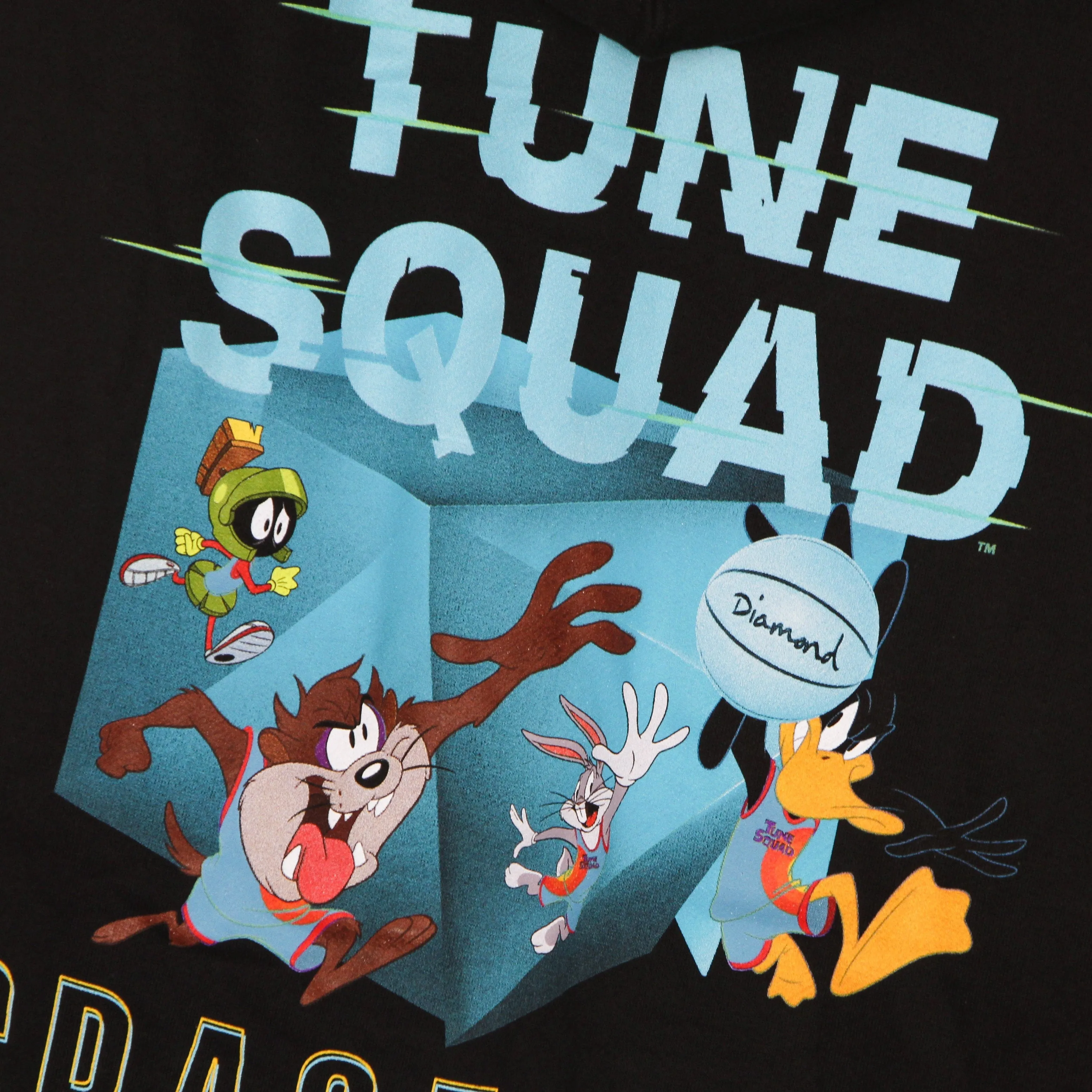 Felpa Cappuccio Uomo Box Hoodie X Space Jam 2 Black