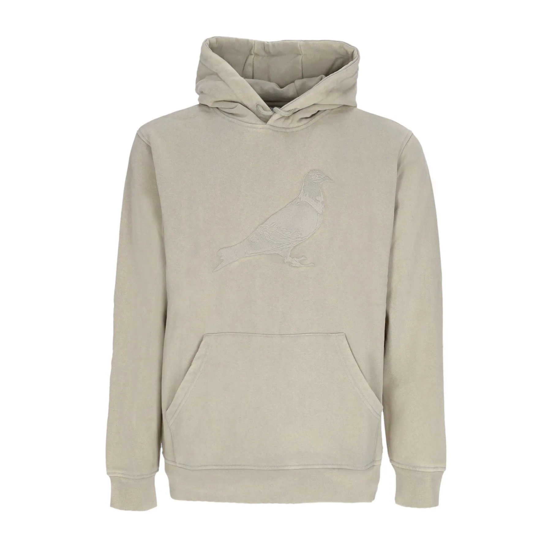 Felpa Cappuccio Uomo Broadway Washed Pigeon Hoodie Sage