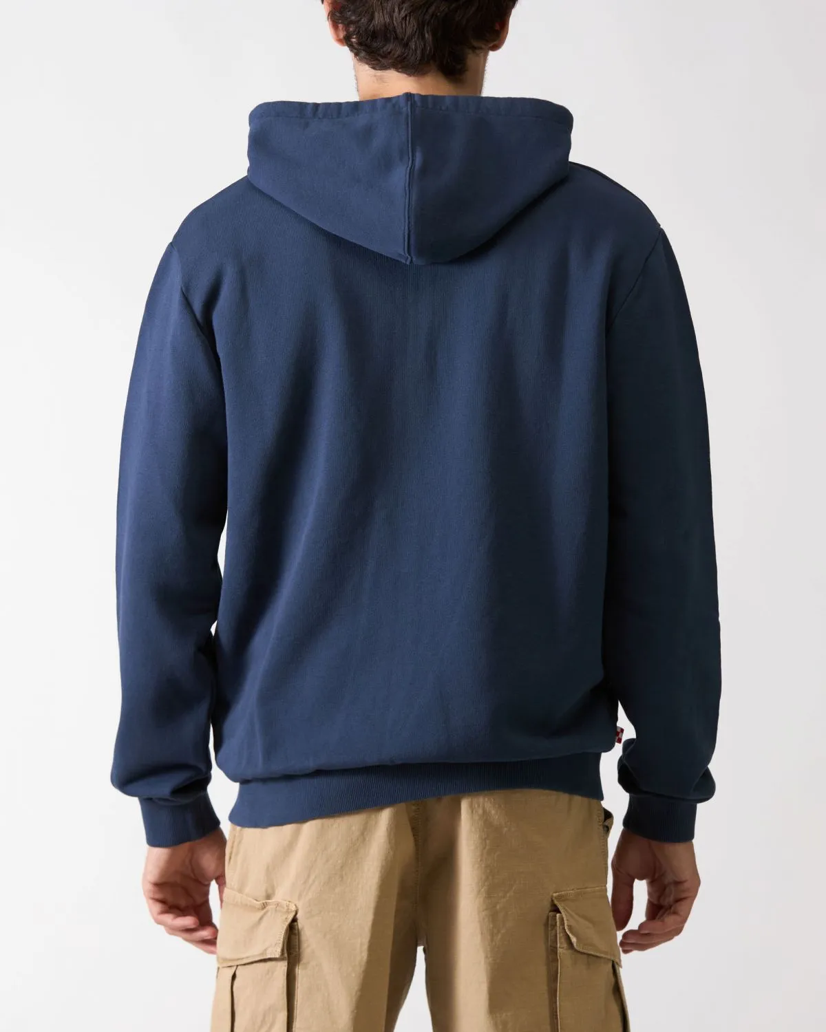 Felpa con cappuccio di colore blu