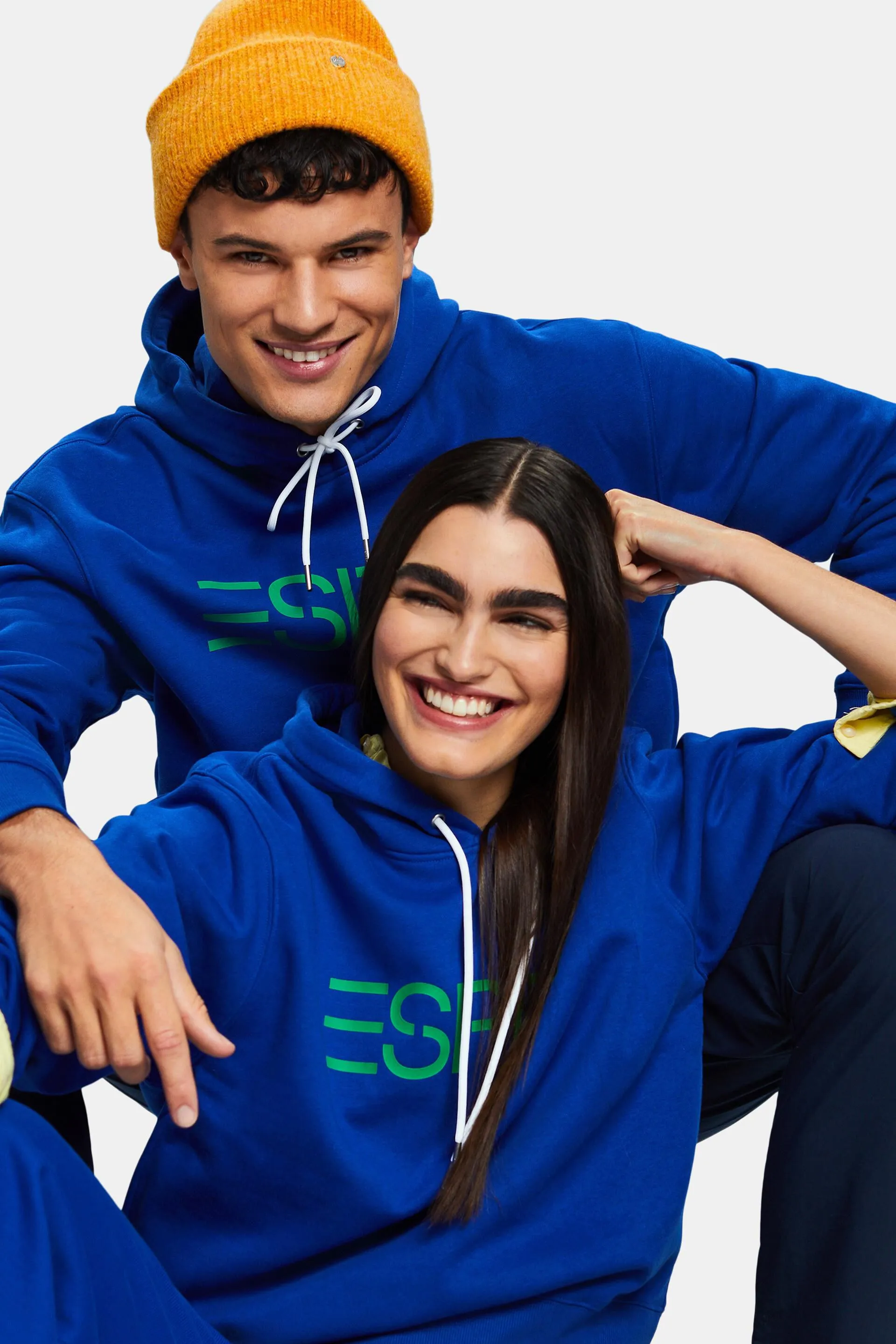 Felpa con cappuccio in pile con logo unisex