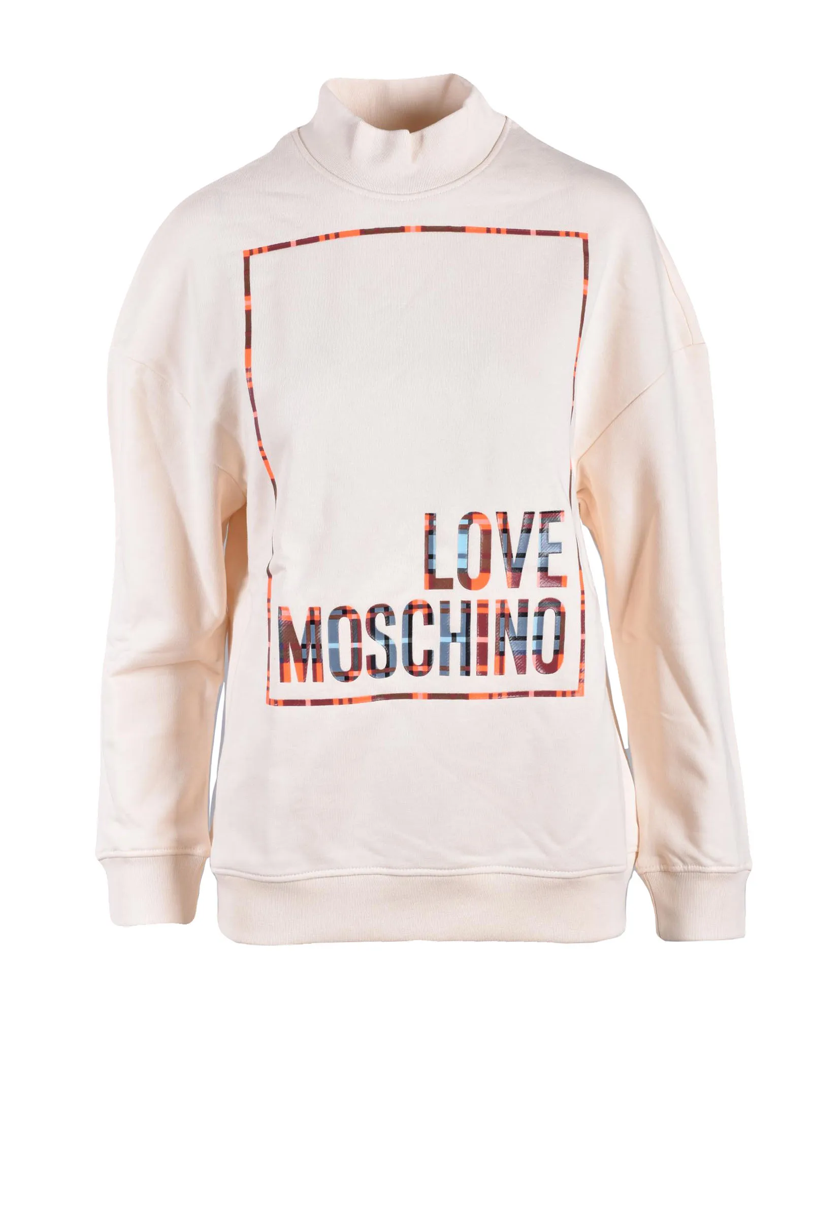 Felpa con cappuccio Love Moschino  Panna