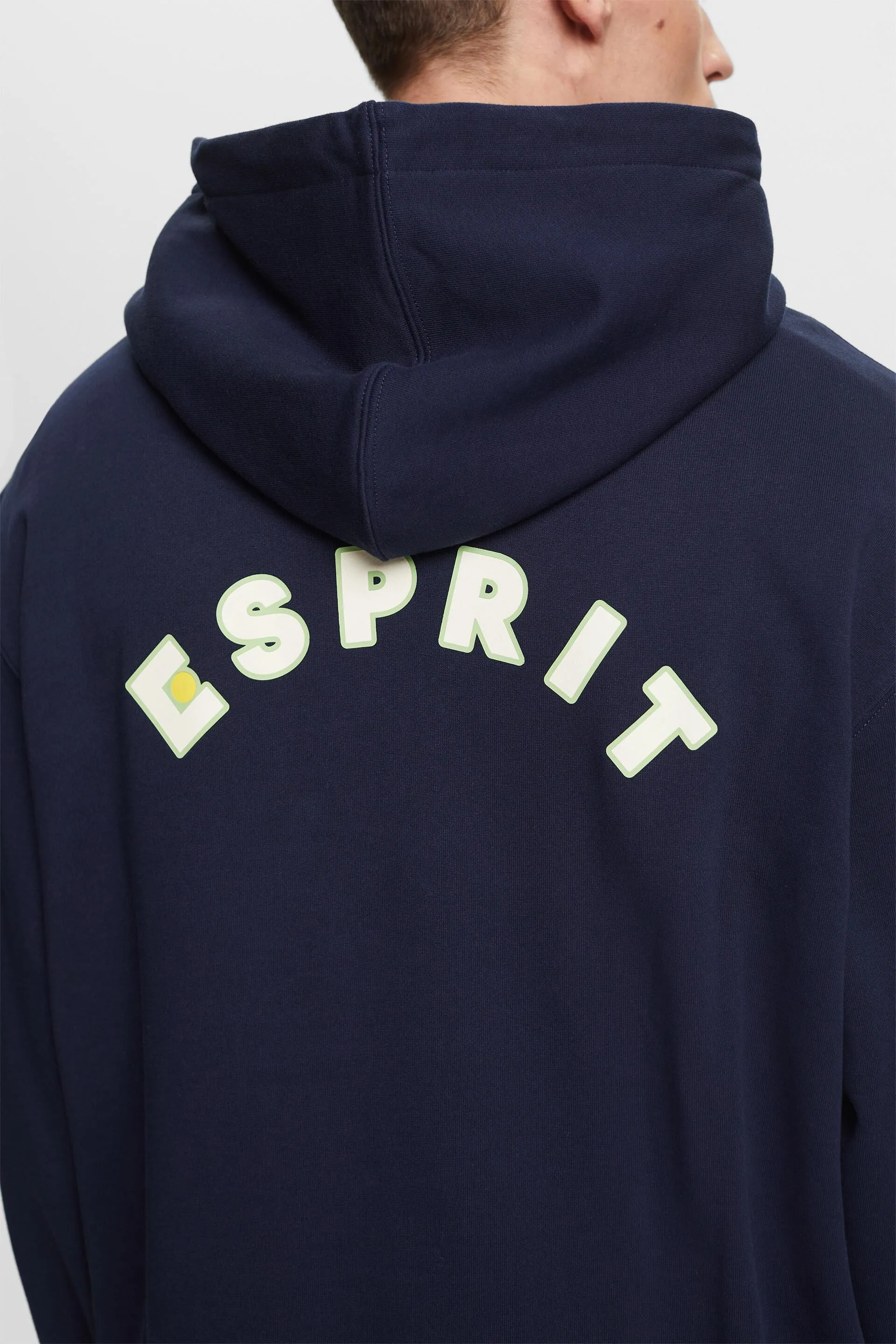 Felpa di cotone con cappuccio e logo