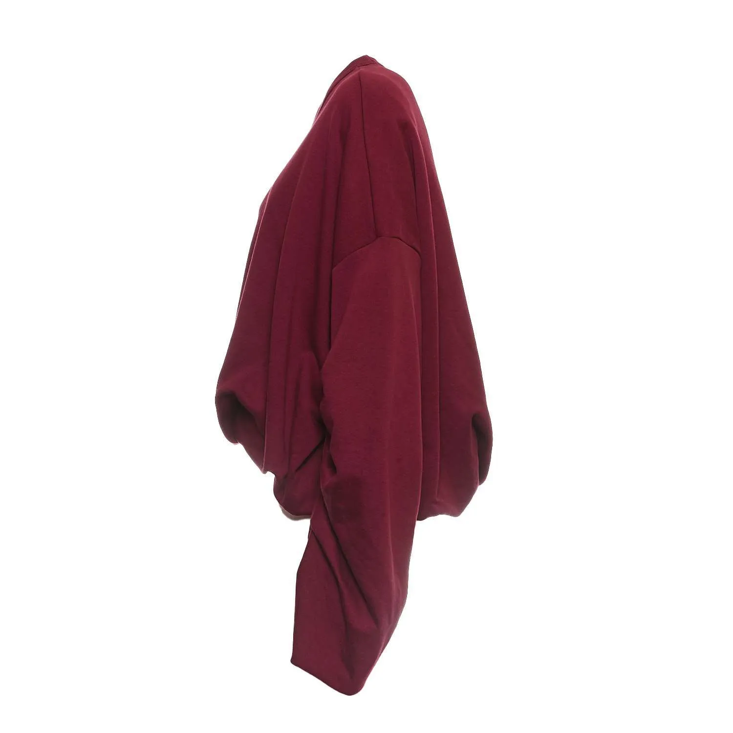 Felpa Drappeggiata Oversize