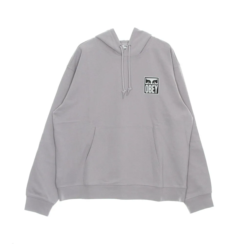 Felpa Leggera Cappuccio Uomo Eyes Icon 2 Premium French Terry Hooded Po Purple Paste