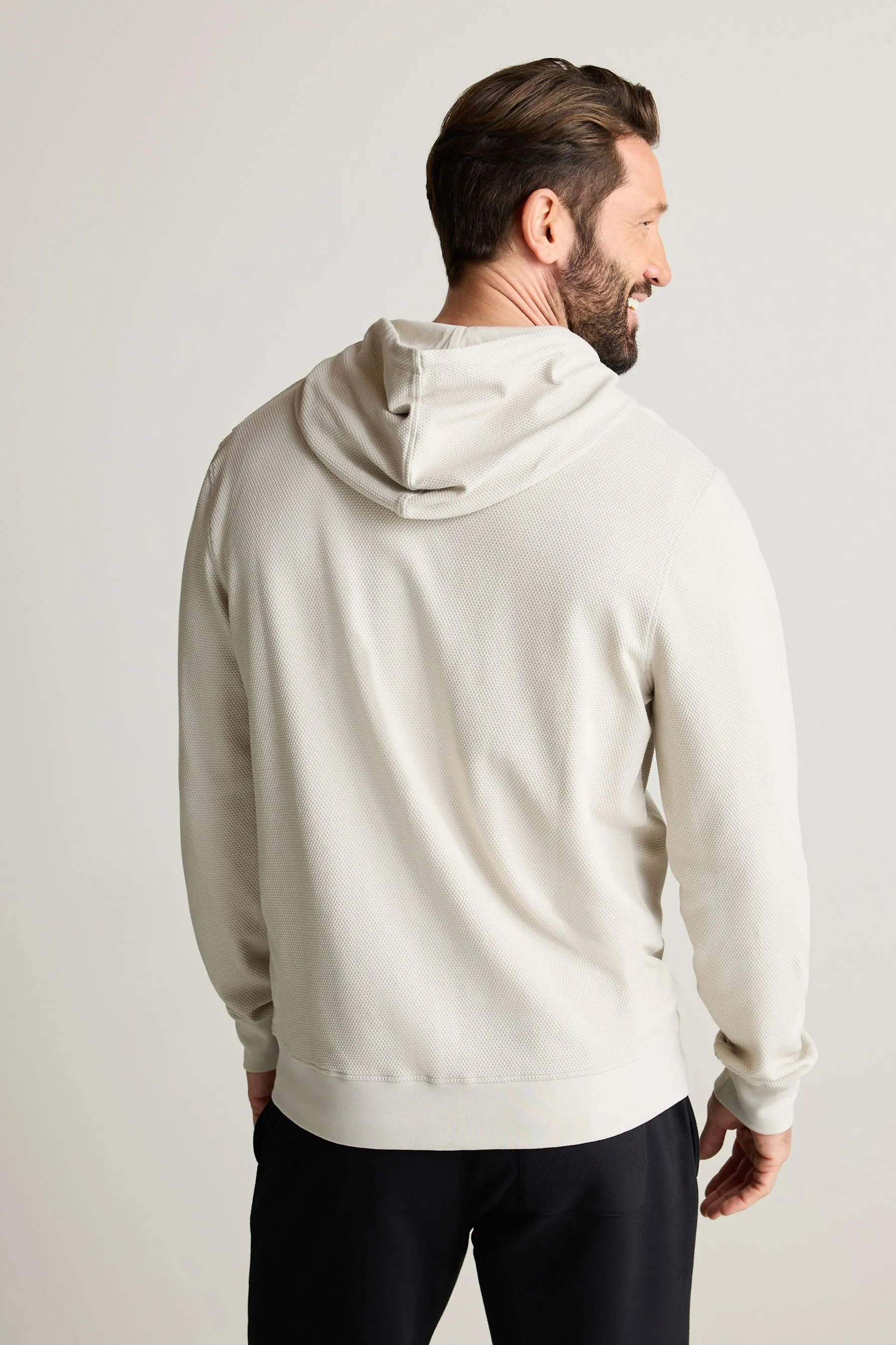 Felpa leggera con cappuccio e zip