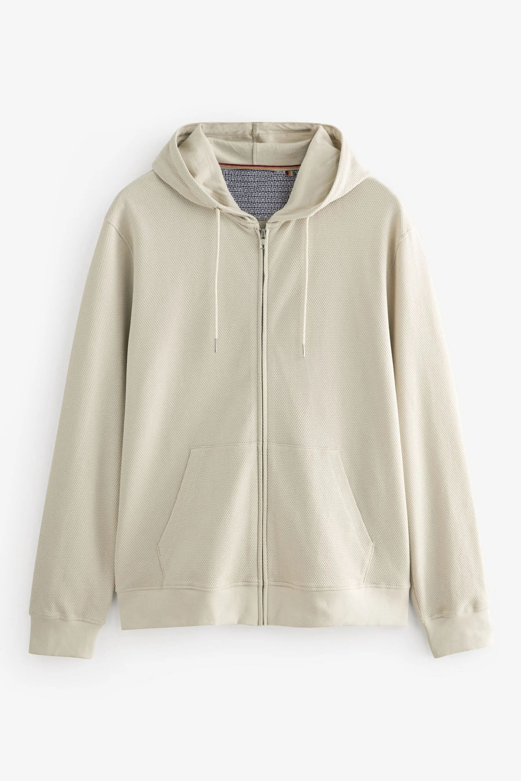 Felpa leggera con cappuccio e zip