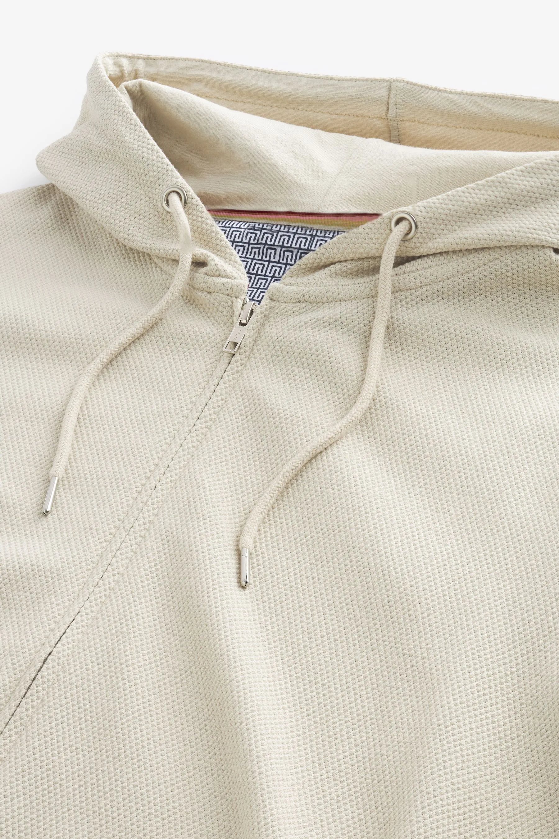 Felpa leggera con cappuccio e zip