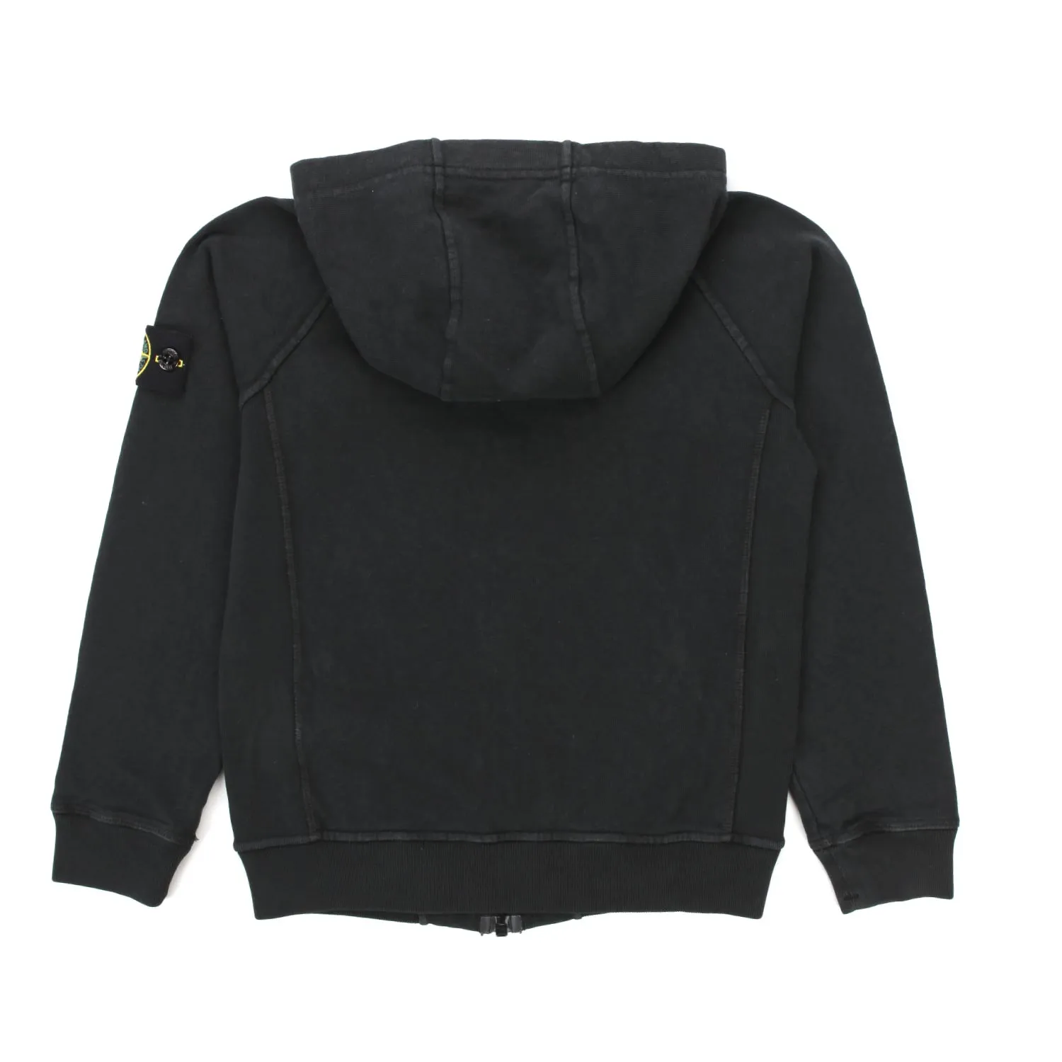 Felpa Nera Zip Teenager E Bambino