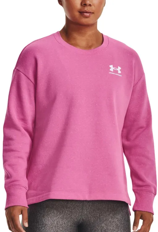 Felpe Under Armour Rival Fleece Oversize Crew-PNK