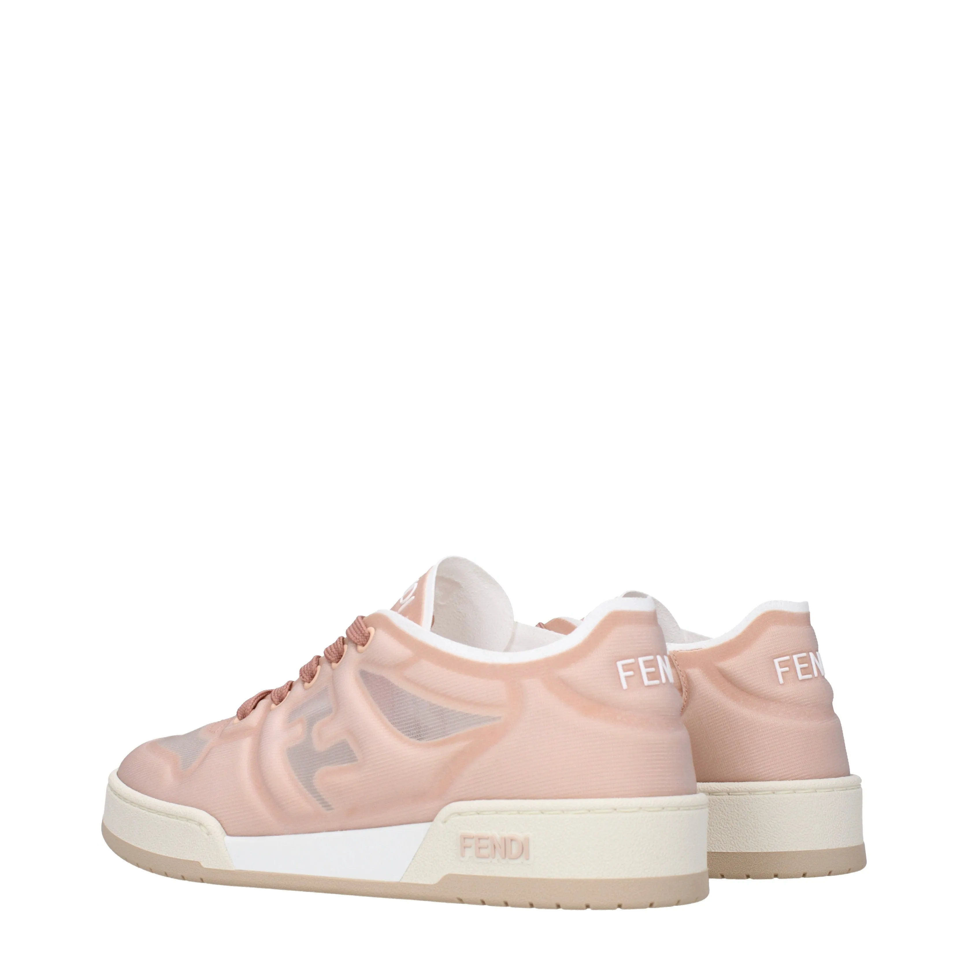 Fendi Sneakers Donna Rete Rosa/Fiore