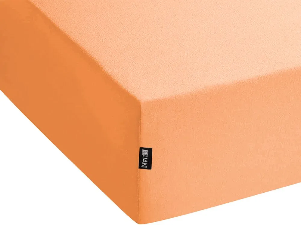 Fitted Sheet JANBU Cotton 160x200 cm Orange