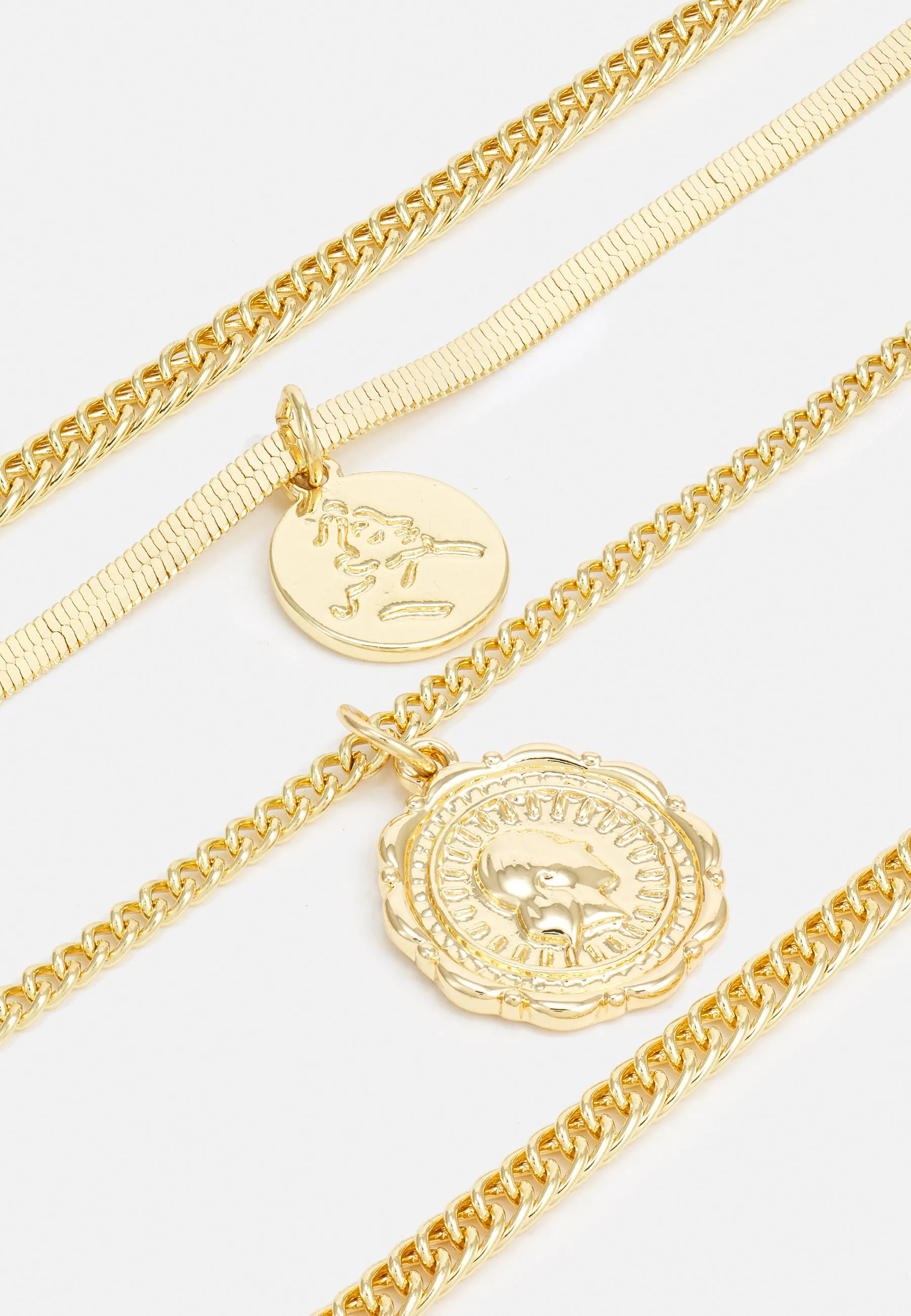 FLAT LAYERING NECKLACE UNISEX - Collana