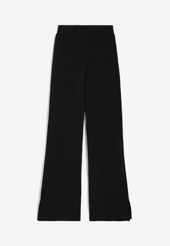 Freddy Pantaloni in costina dal fondo flare con spacchi laterali W