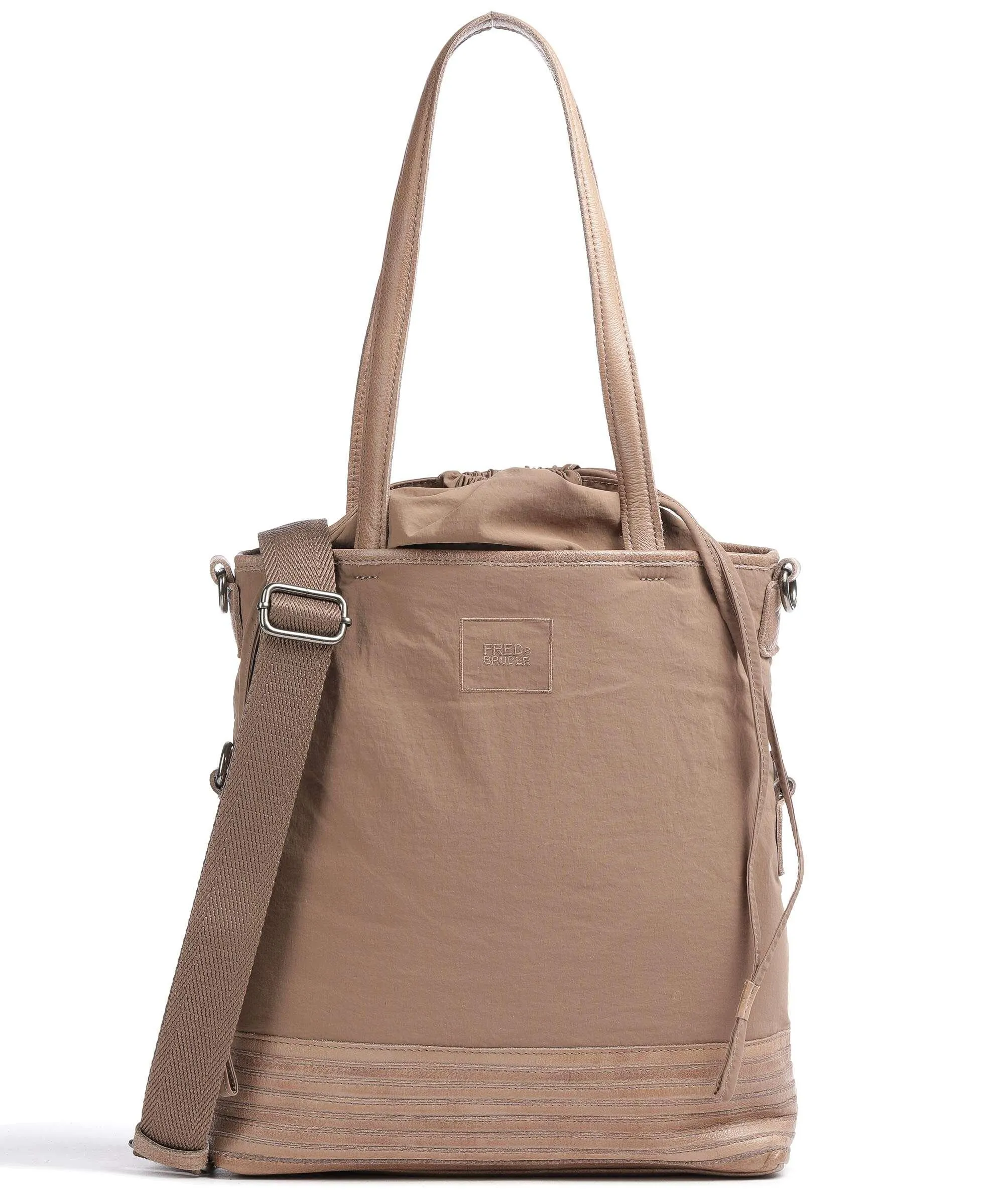  FredsBruder Anea Borsa shopper poliestere, pelle granulata marrone chiaro  