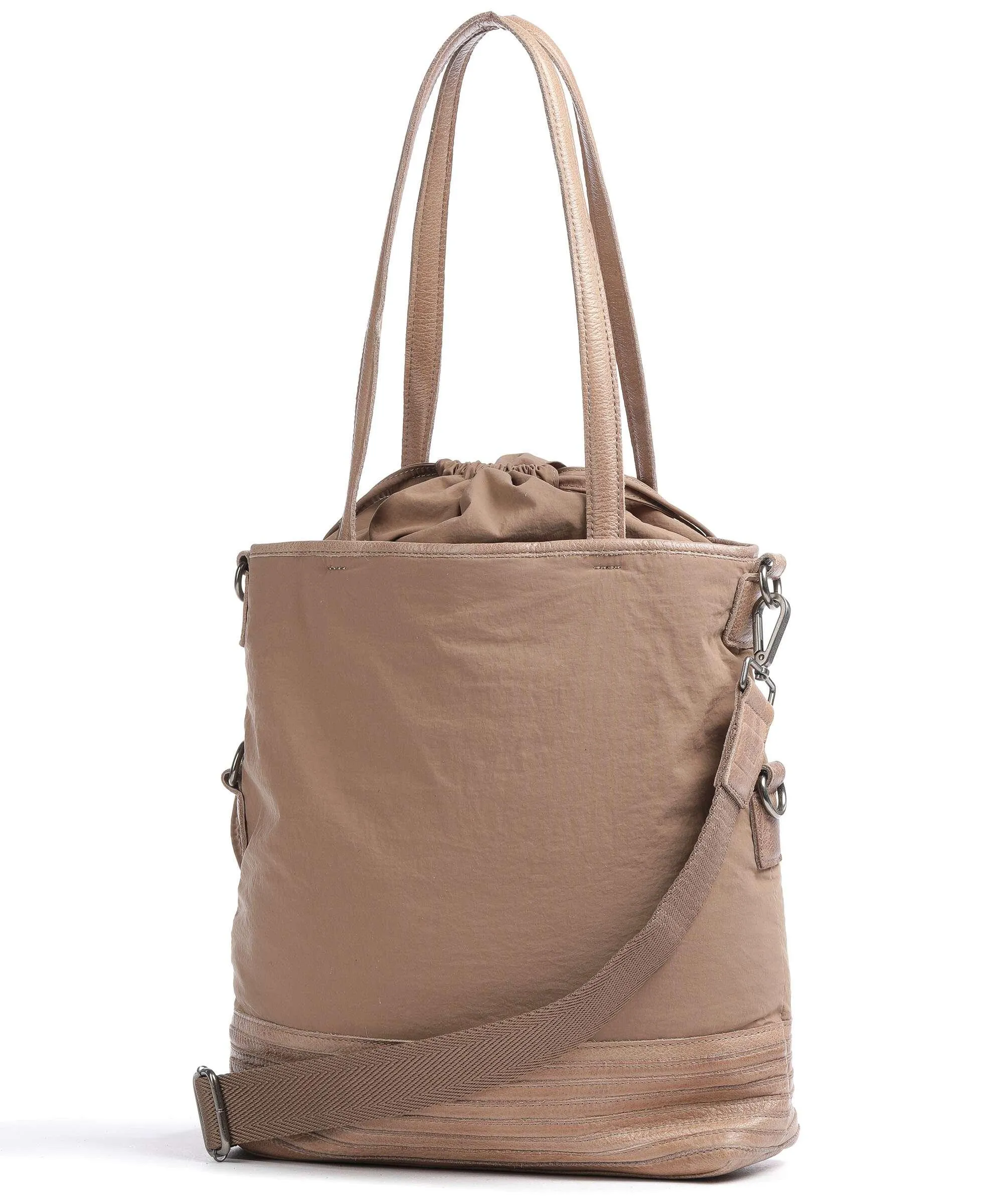  FredsBruder Anea Borsa shopper poliestere, pelle granulata marrone chiaro  