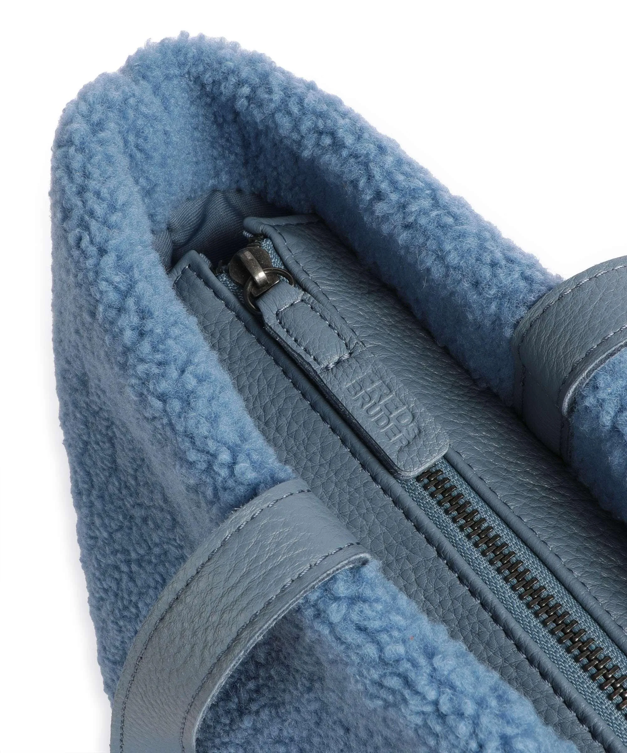  FredsBruder Cuddle Borsa shopper poliestere, pelle granulata blu chiaro  