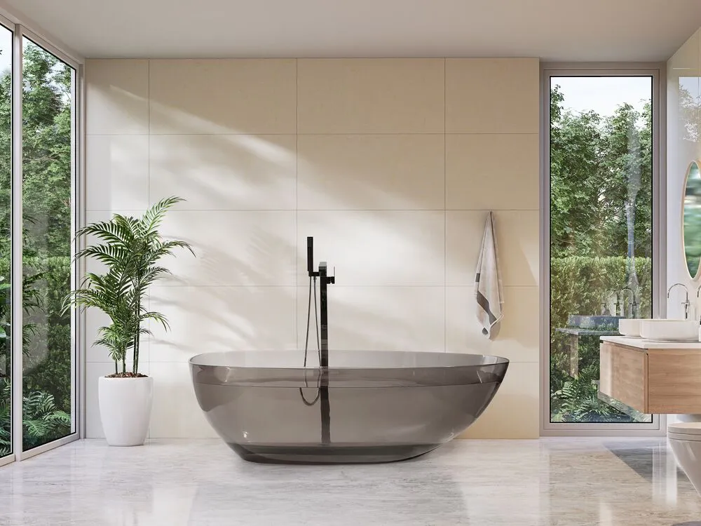 Freestanding Bath 1690 x 780 mm Black BLANCARENA