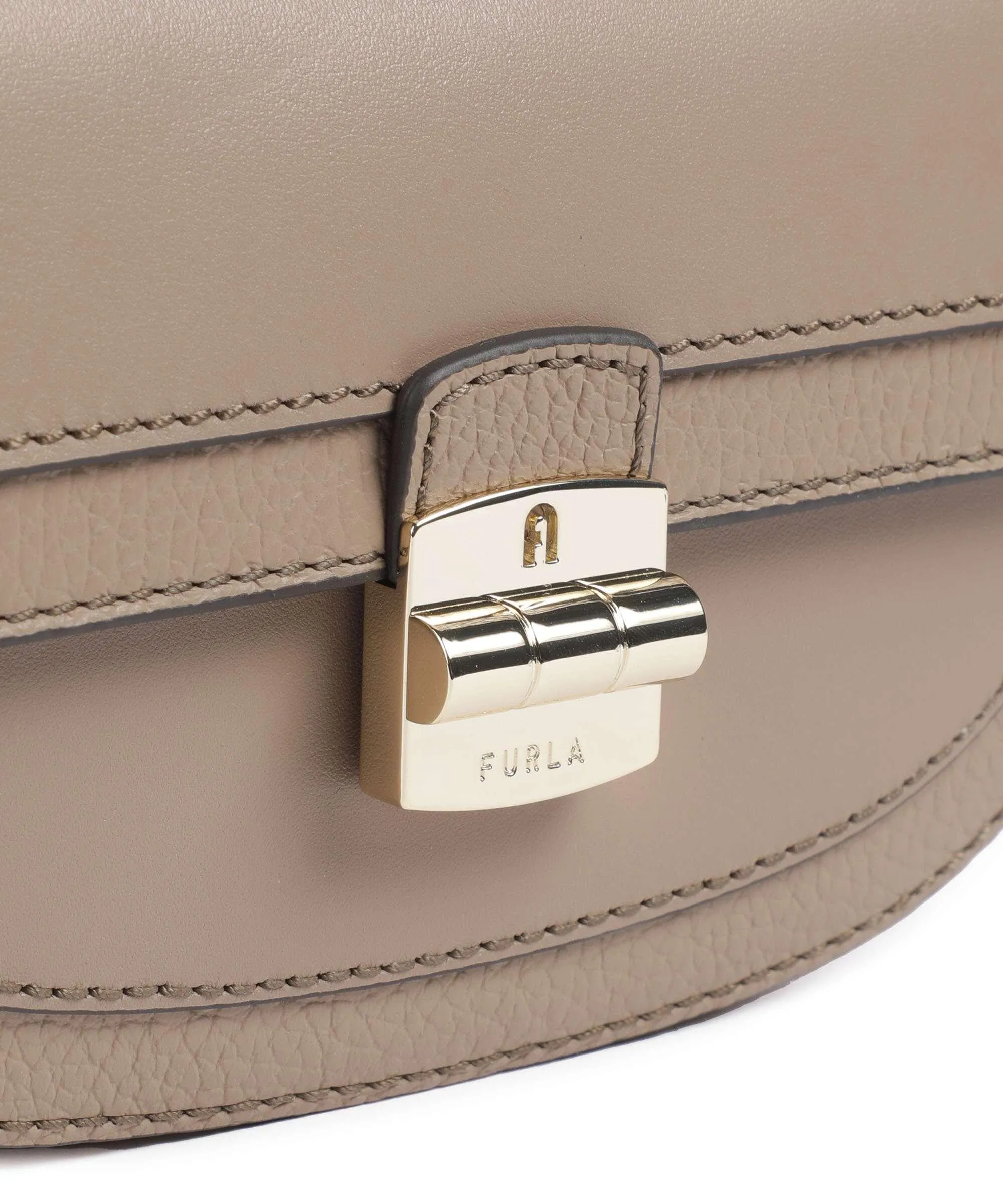  Furla Club 2 Mini Borsa a tracolla pelle granulata taupe  