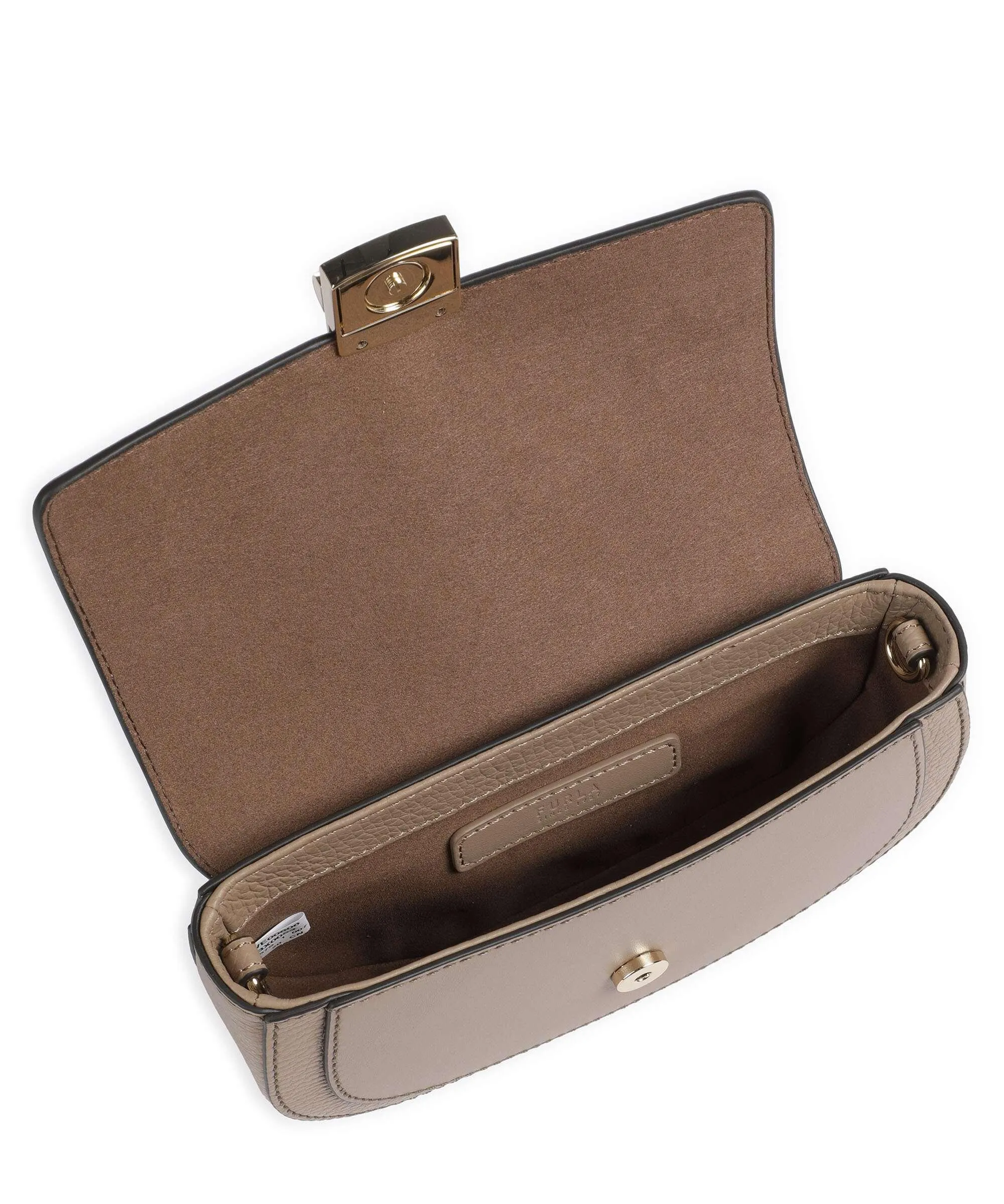  Furla Club 2 Mini Borsa a tracolla pelle granulata taupe  
