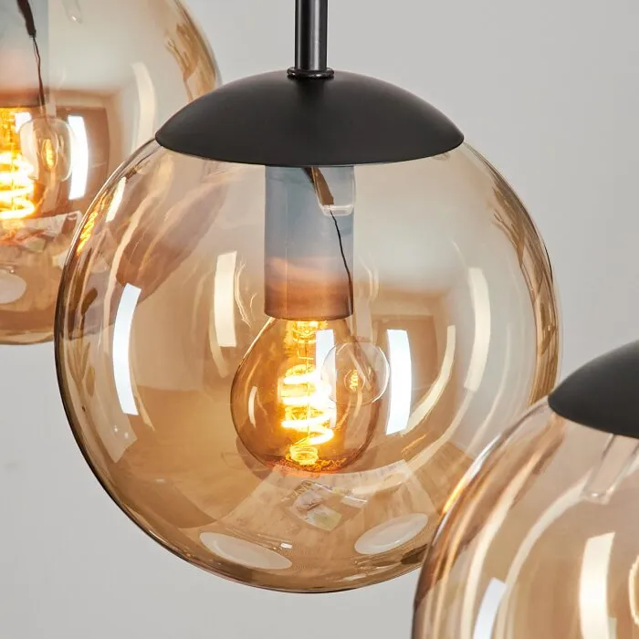 Gastor Lampadario a sospensione - Vetro Ambrato, 3-Luci