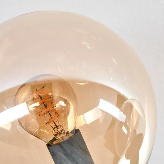 Gastor Plafoniera, Lampada a sfera Ambrato, Chiaro, Grigio fumo, 10-Luci