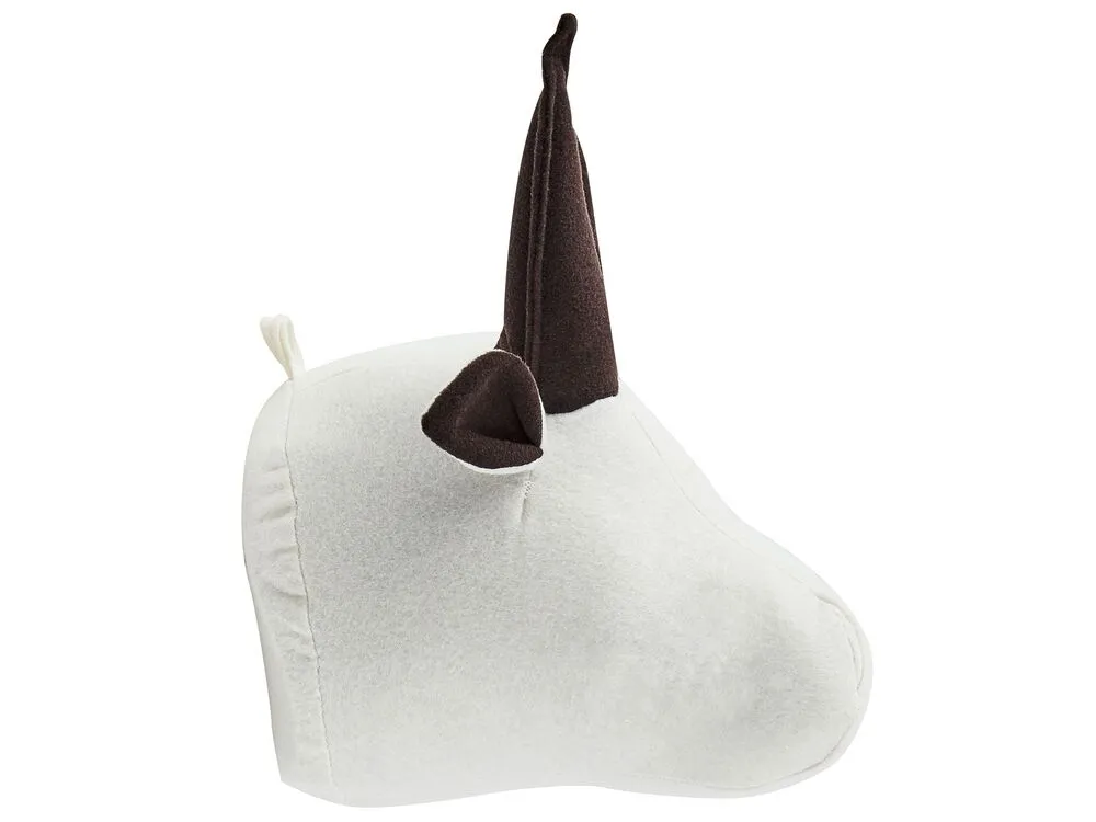 GEOFFREY Kids Wall Decor Bull 24 cm White Cotton