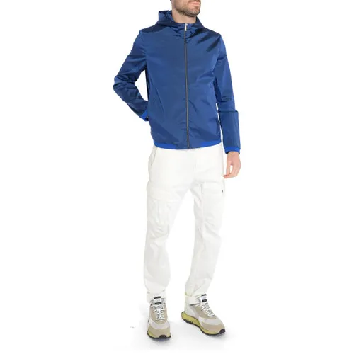 Giacca antivento RRD in tessuto tecnico blu