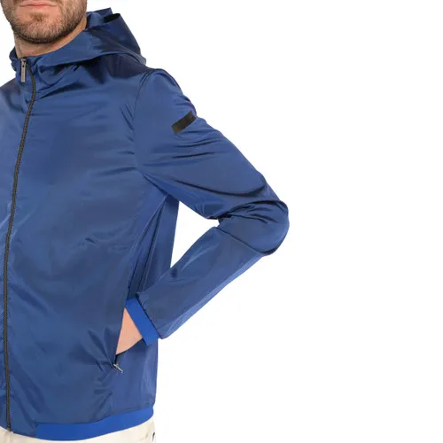 Giacca antivento RRD in tessuto tecnico blu