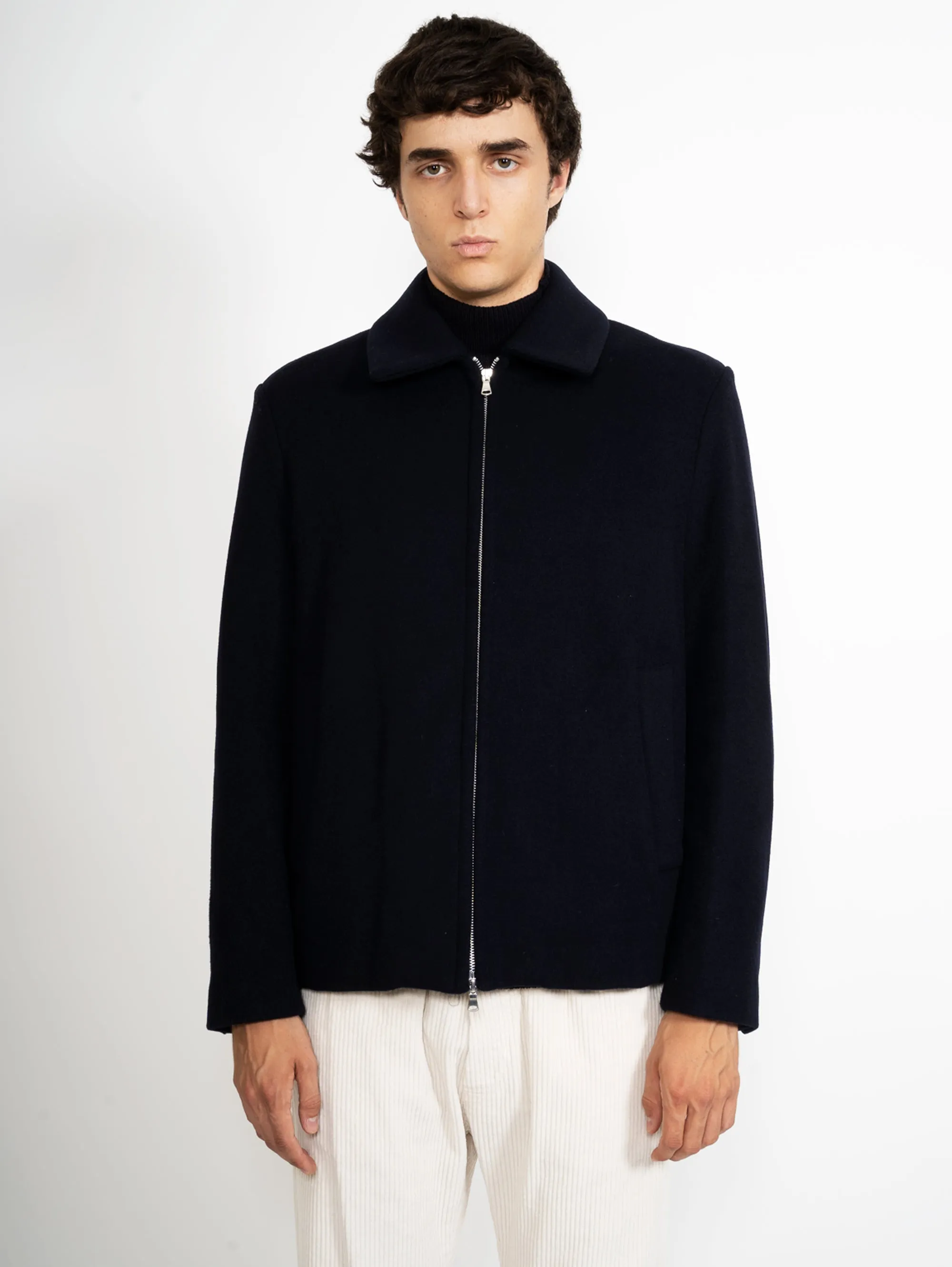 Giacca Sportiva con Zip Gafaro Blu Navy