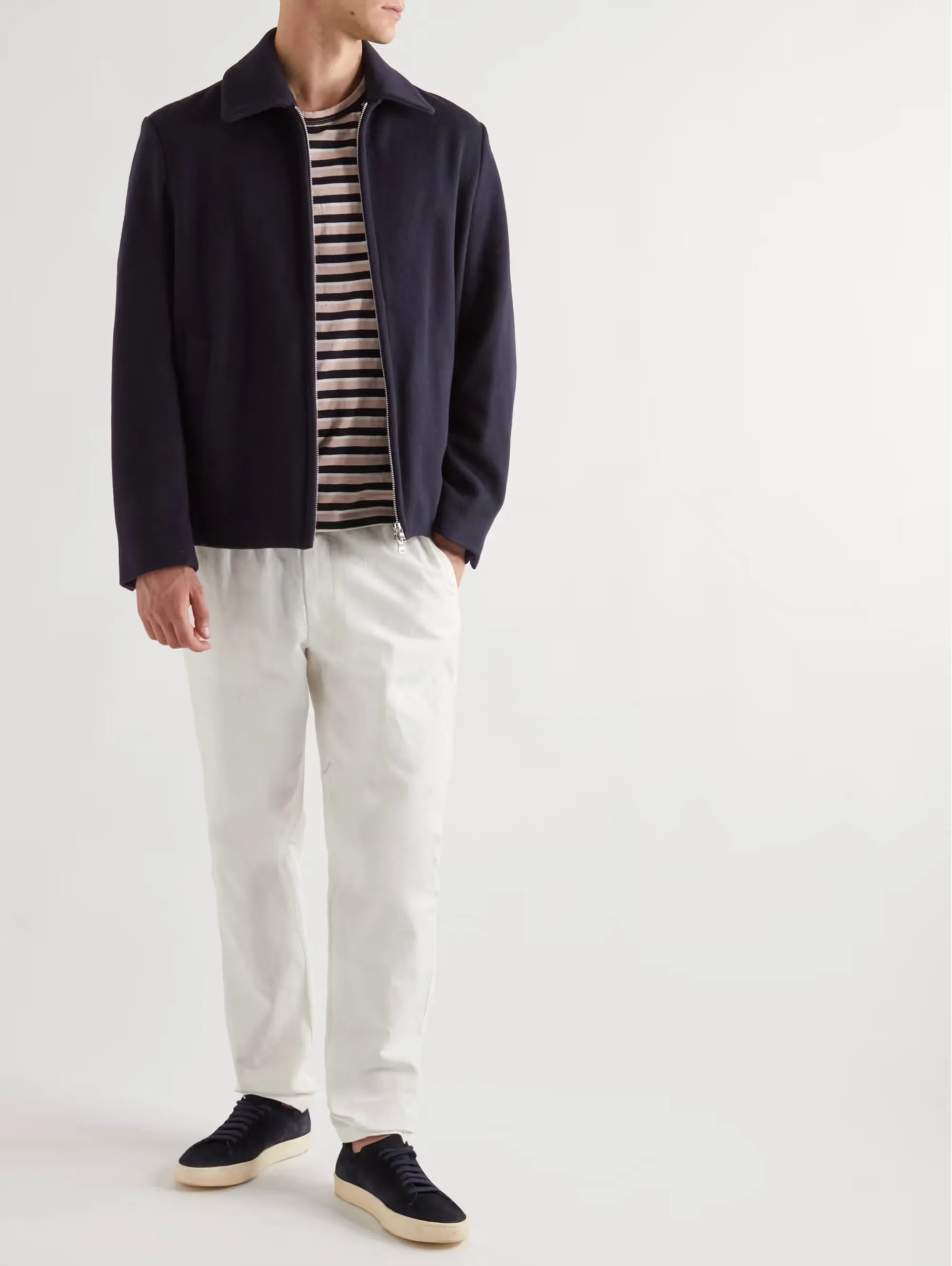 Giacca Sportiva con Zip Gafaro Blu Navy