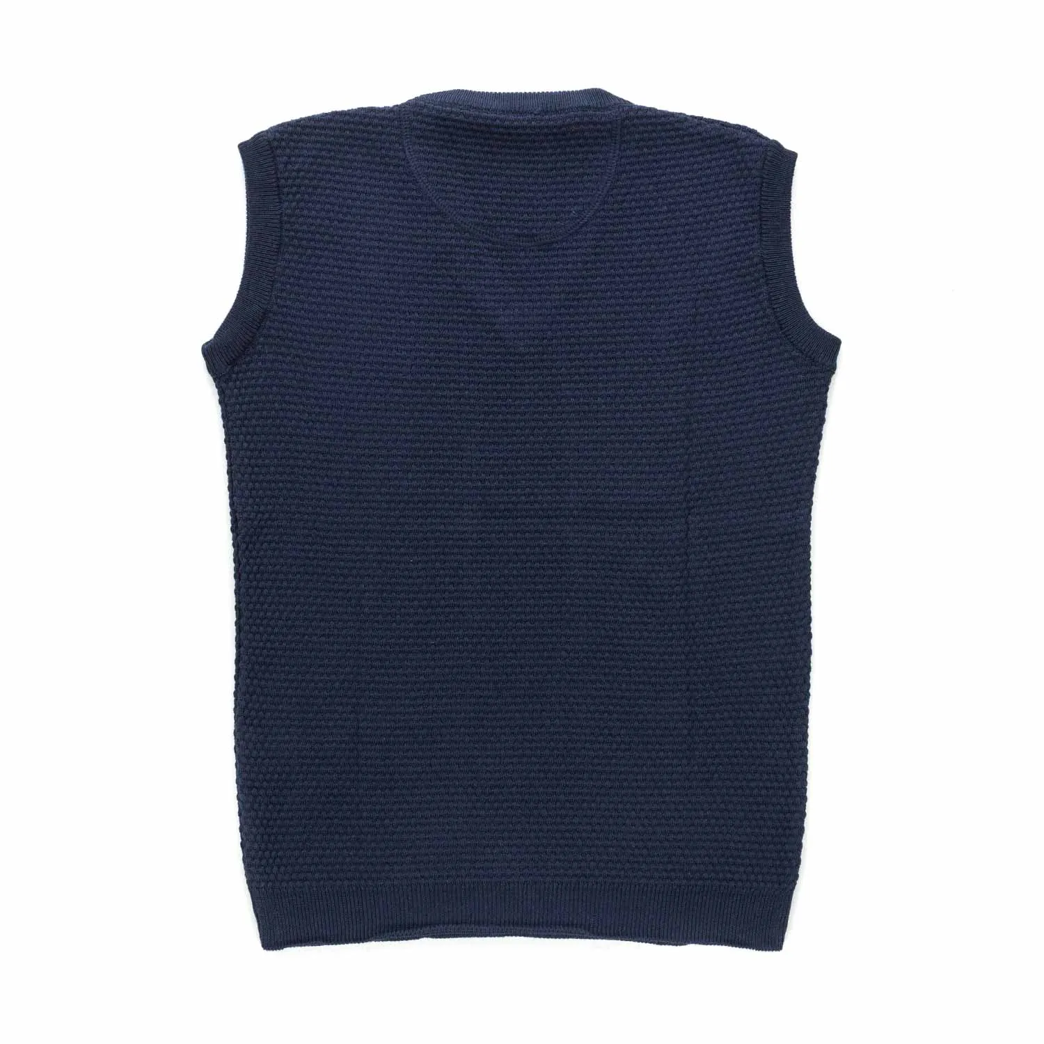 Gilet Blu In Cotone Bambino