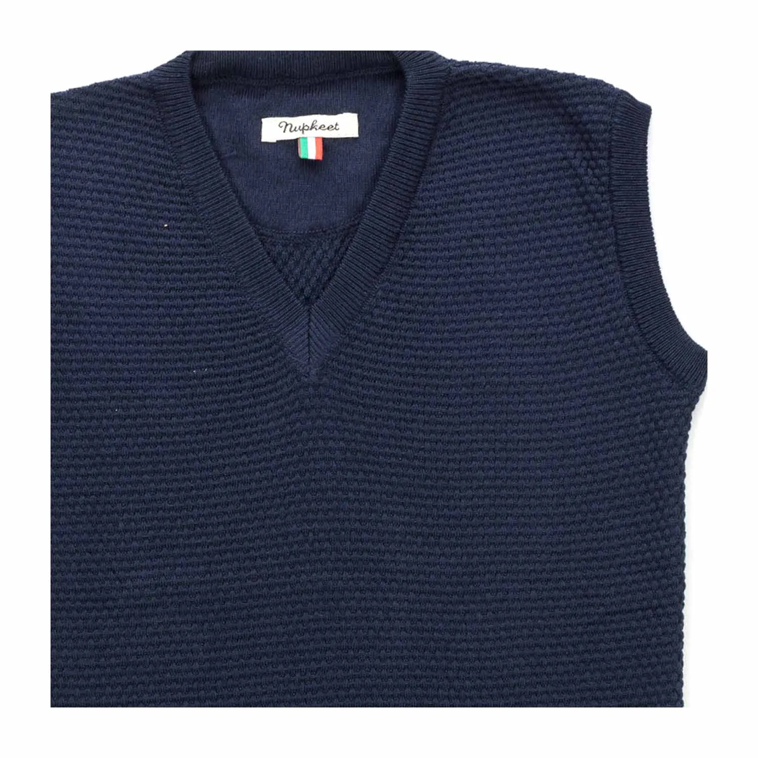 Gilet Blu In Cotone Bambino