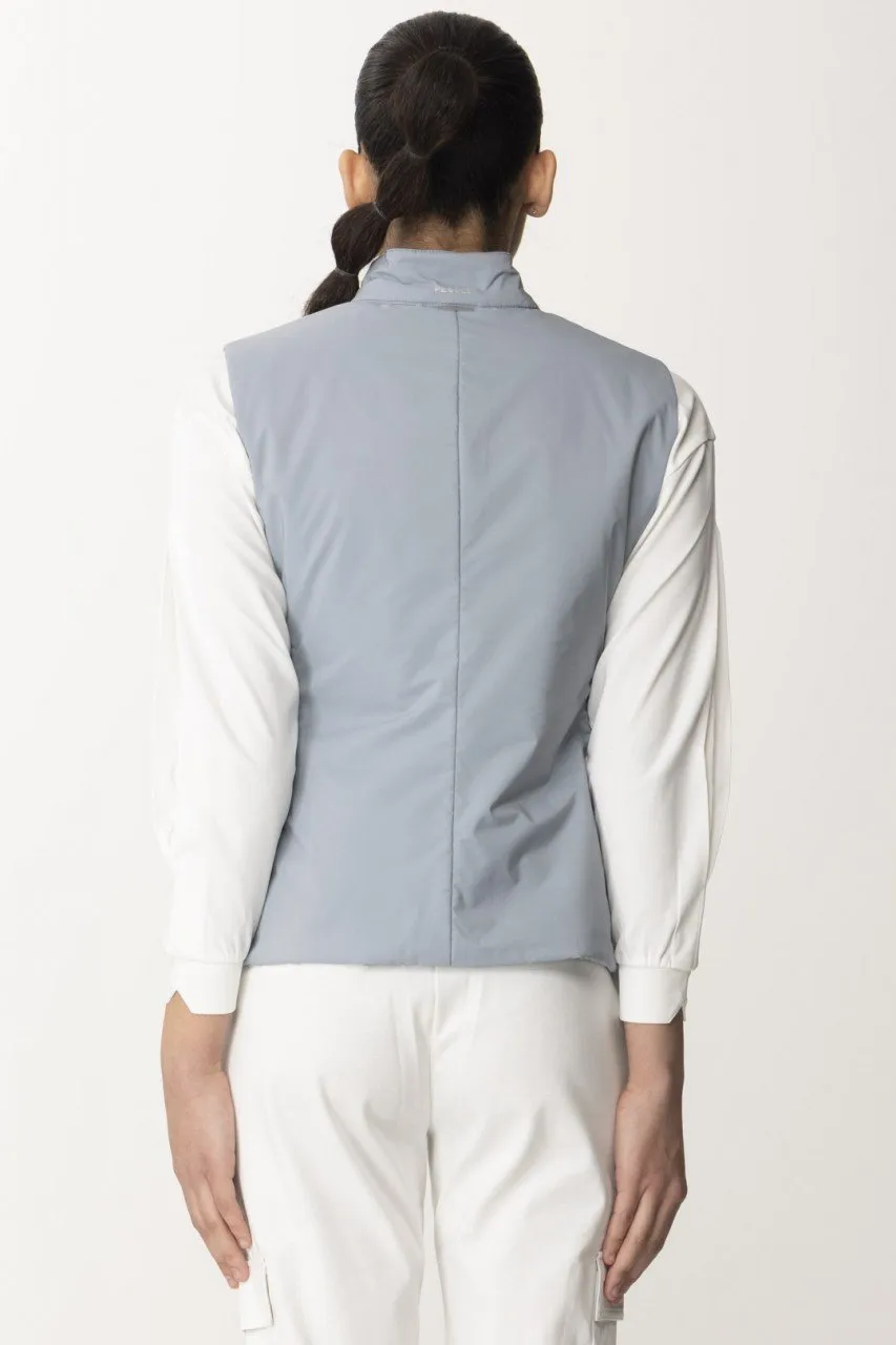 Gilet con zip Azzurro