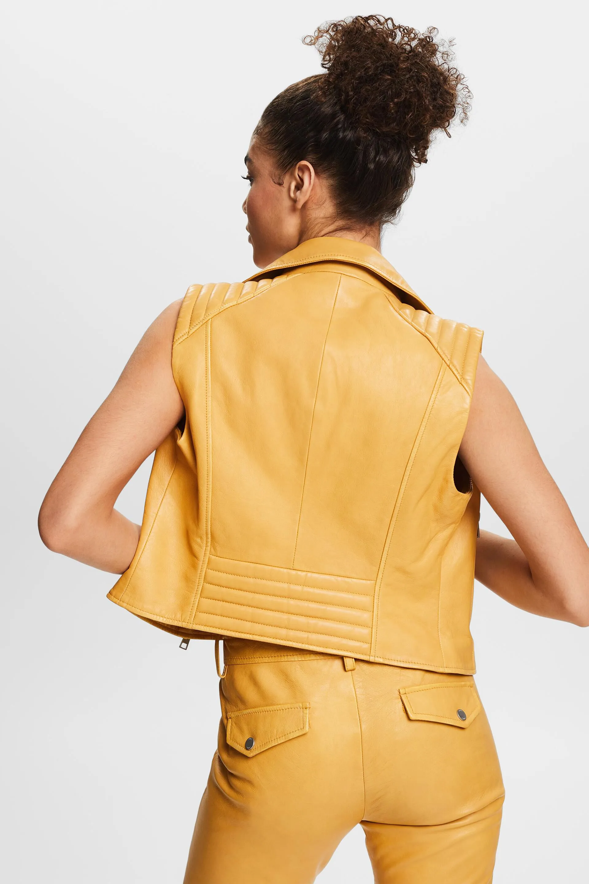 Gilet da motociclista in pelle