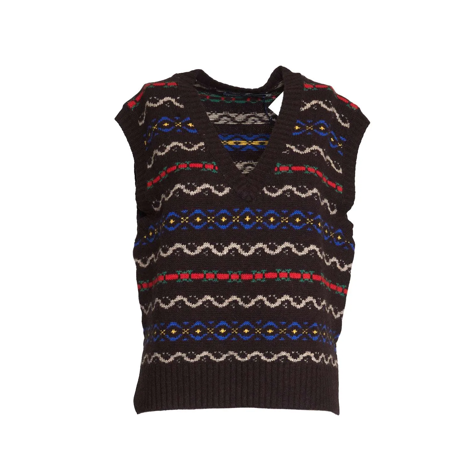 Gilet In Maglia Fair Isle