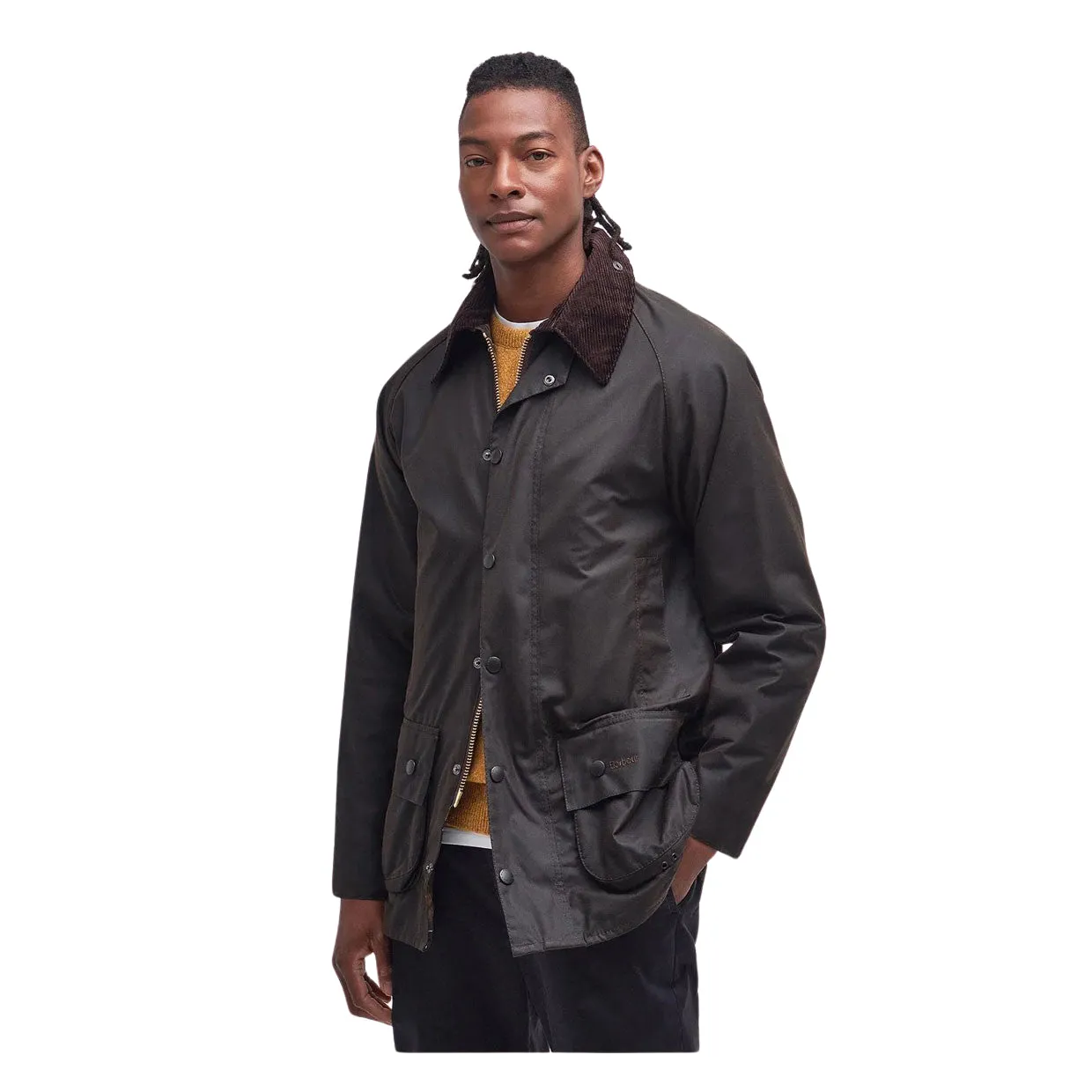 Giubbino Uomo Barbour Classic Beaufort Wax Verde
