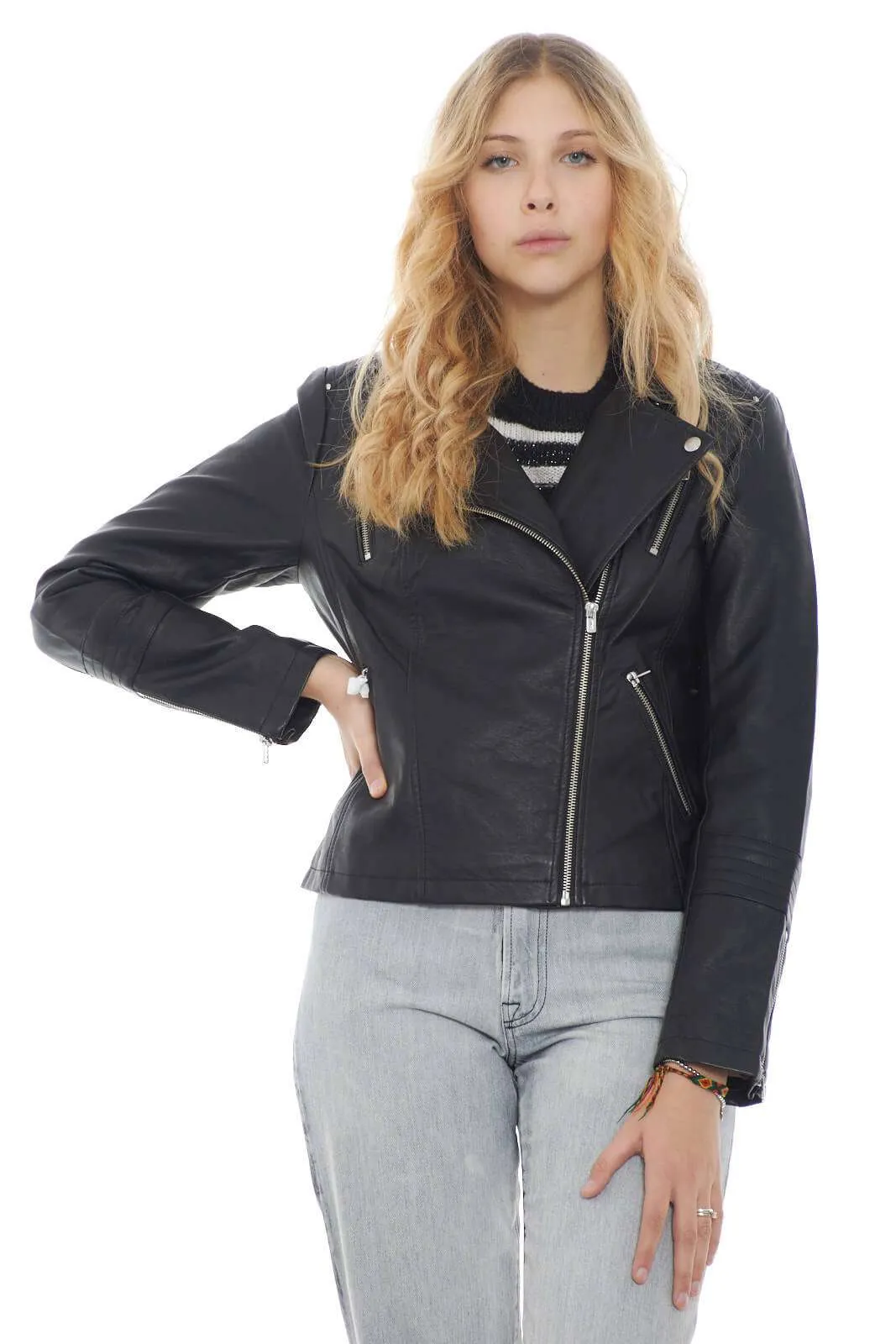 giubbotto in pelle donna