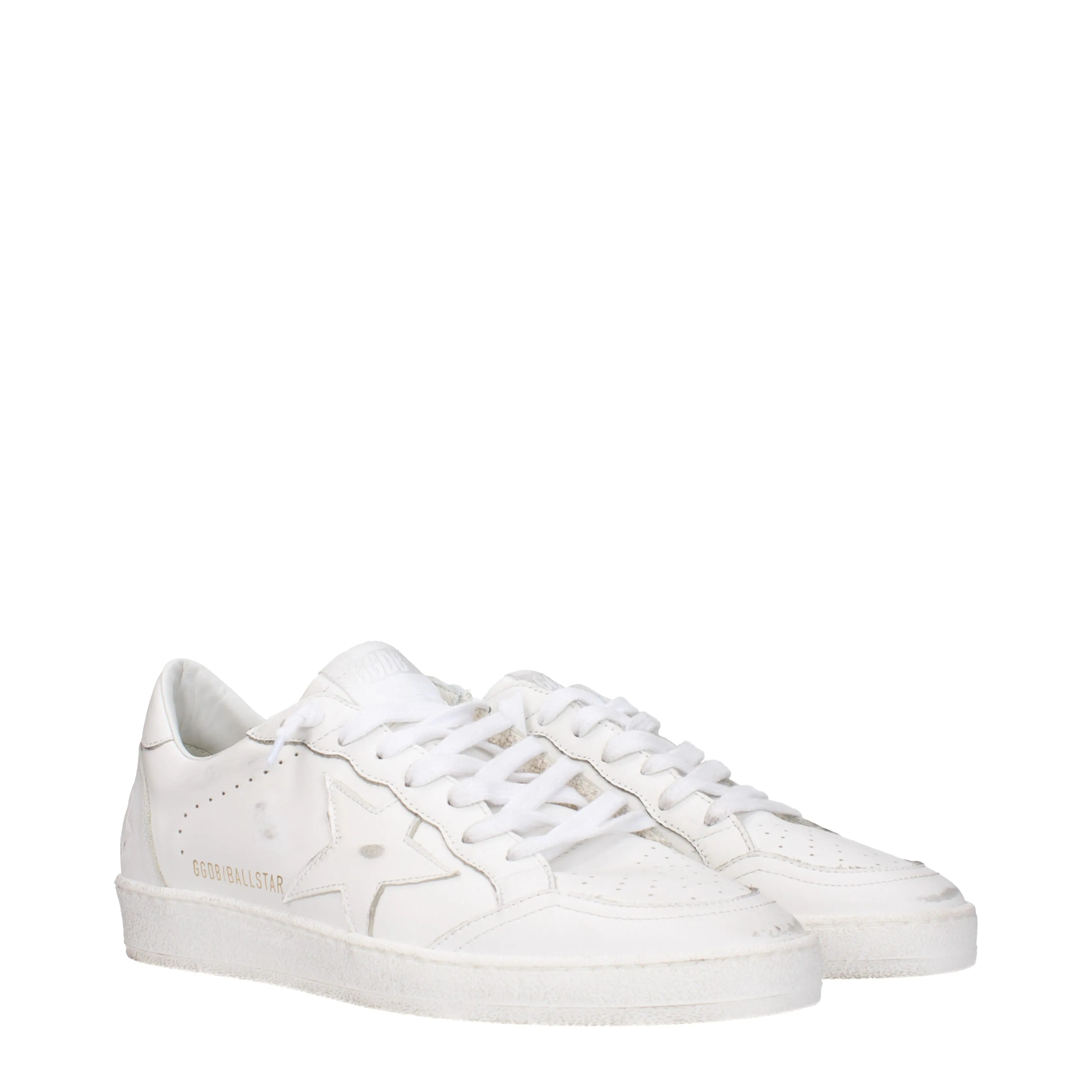 Golden Goose Sneakers Ball star Uomo Pelle Bianco