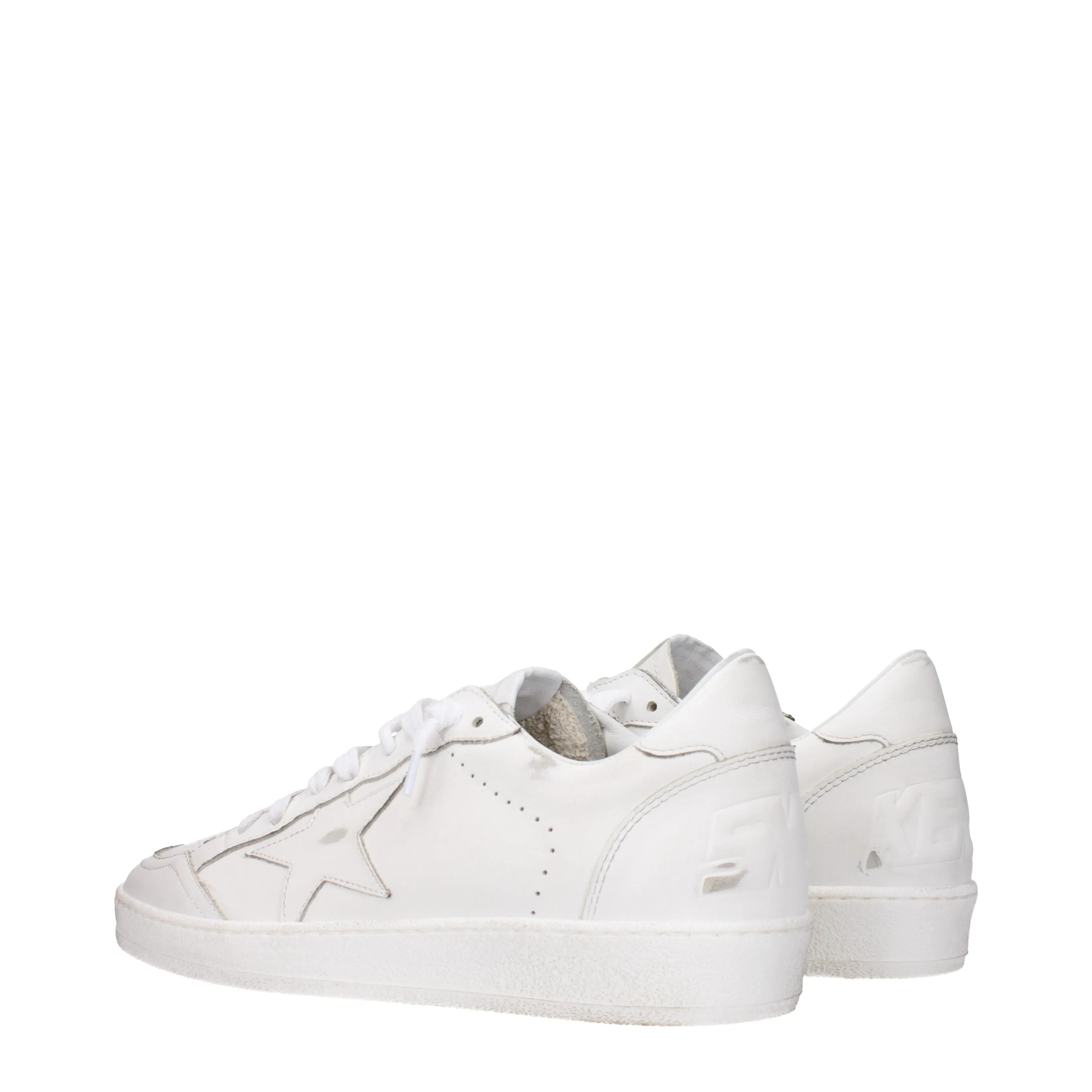 Golden Goose Sneakers Ball star Uomo Pelle Bianco