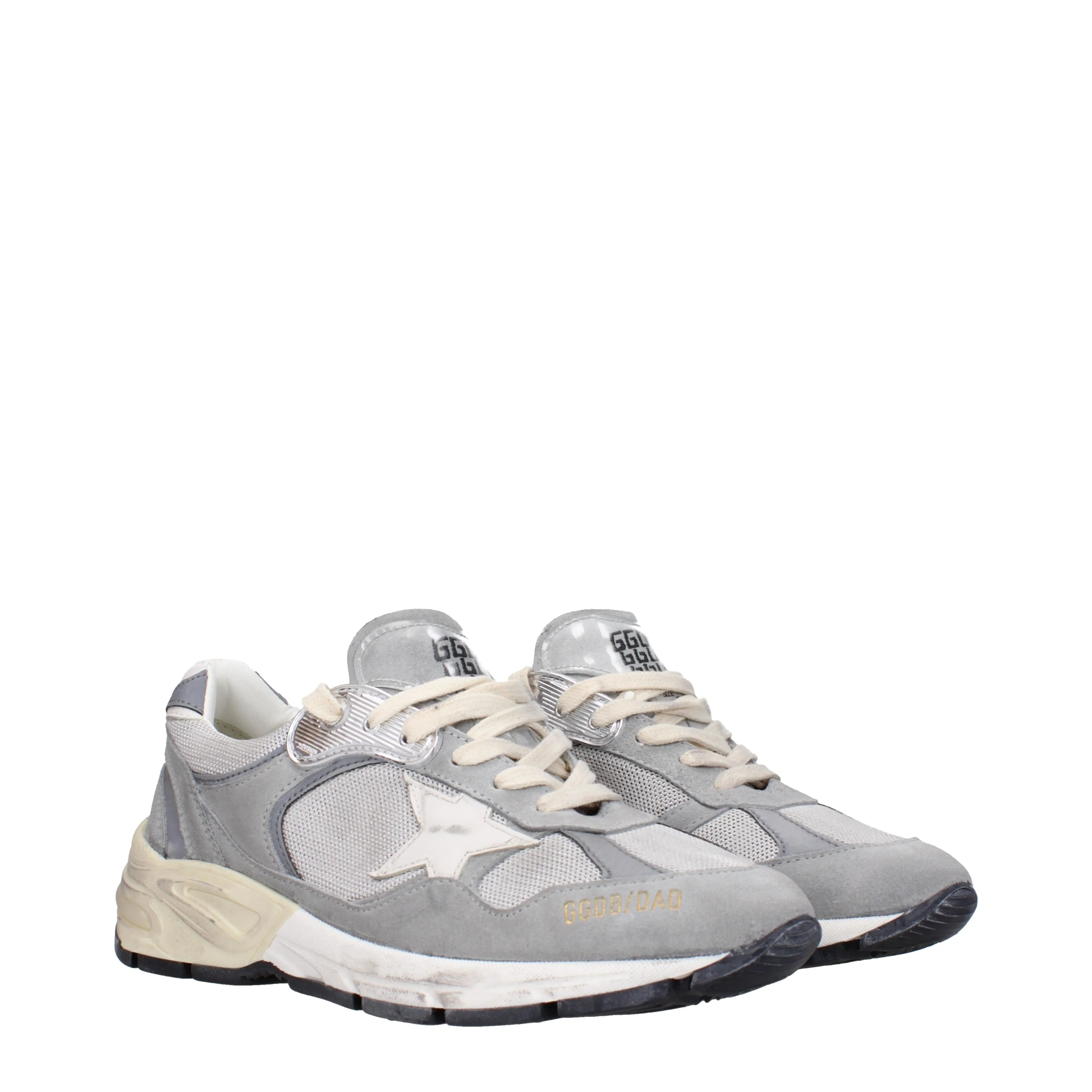 Golden Goose Sneakers Running Uomo Tessuto Grigio