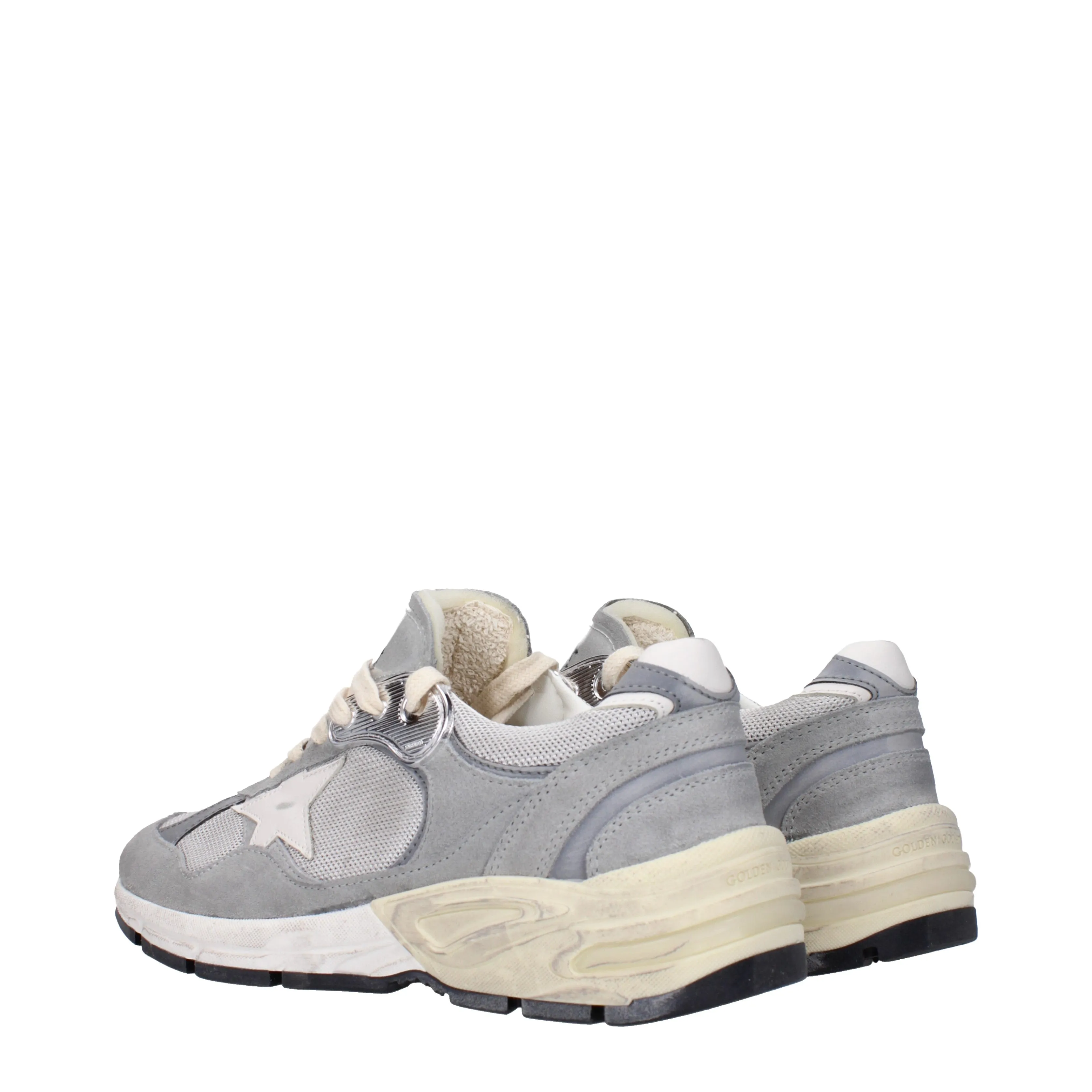 Golden Goose Sneakers Running Uomo Tessuto Grigio