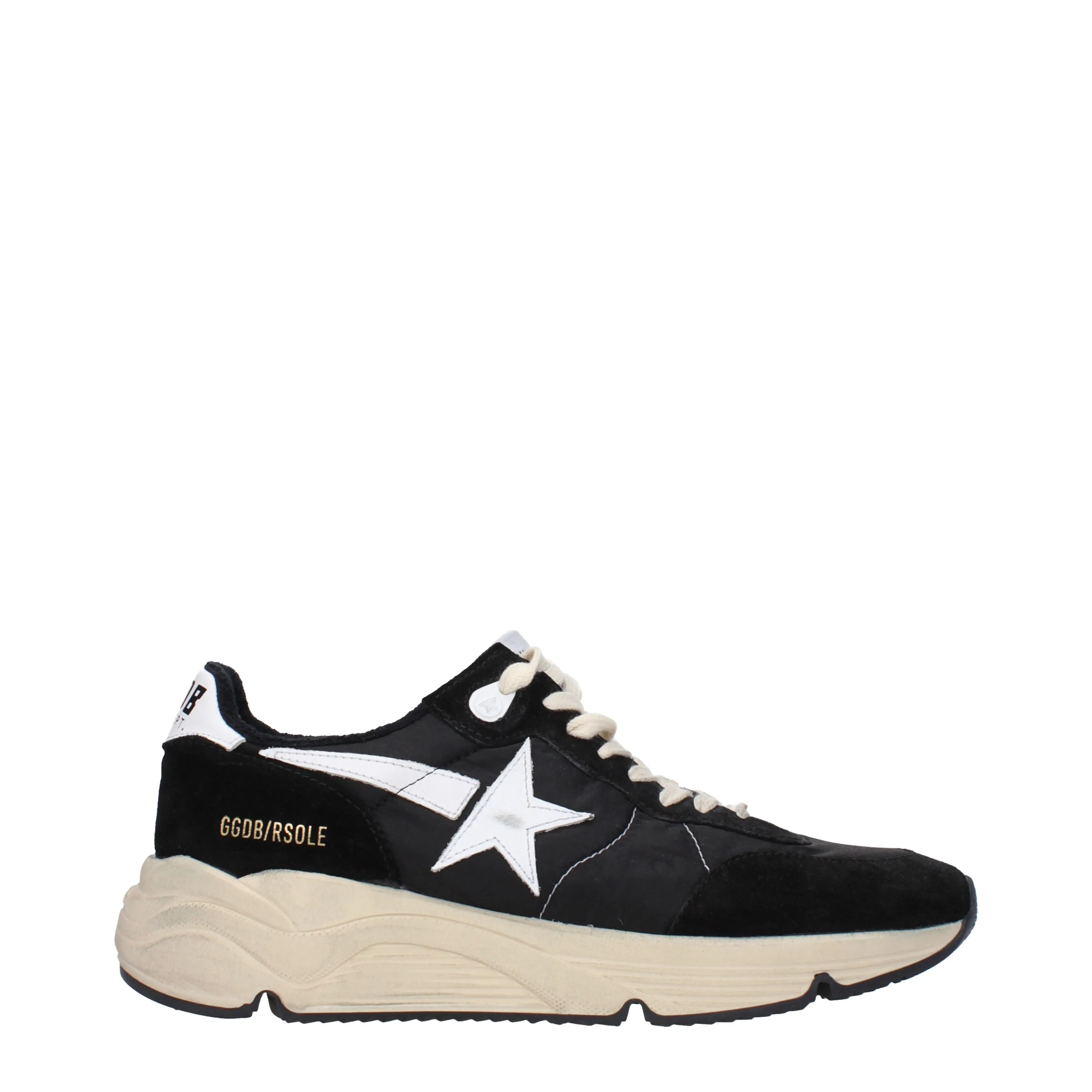 Golden Goose Sneakers Running Uomo Tessuto Nero