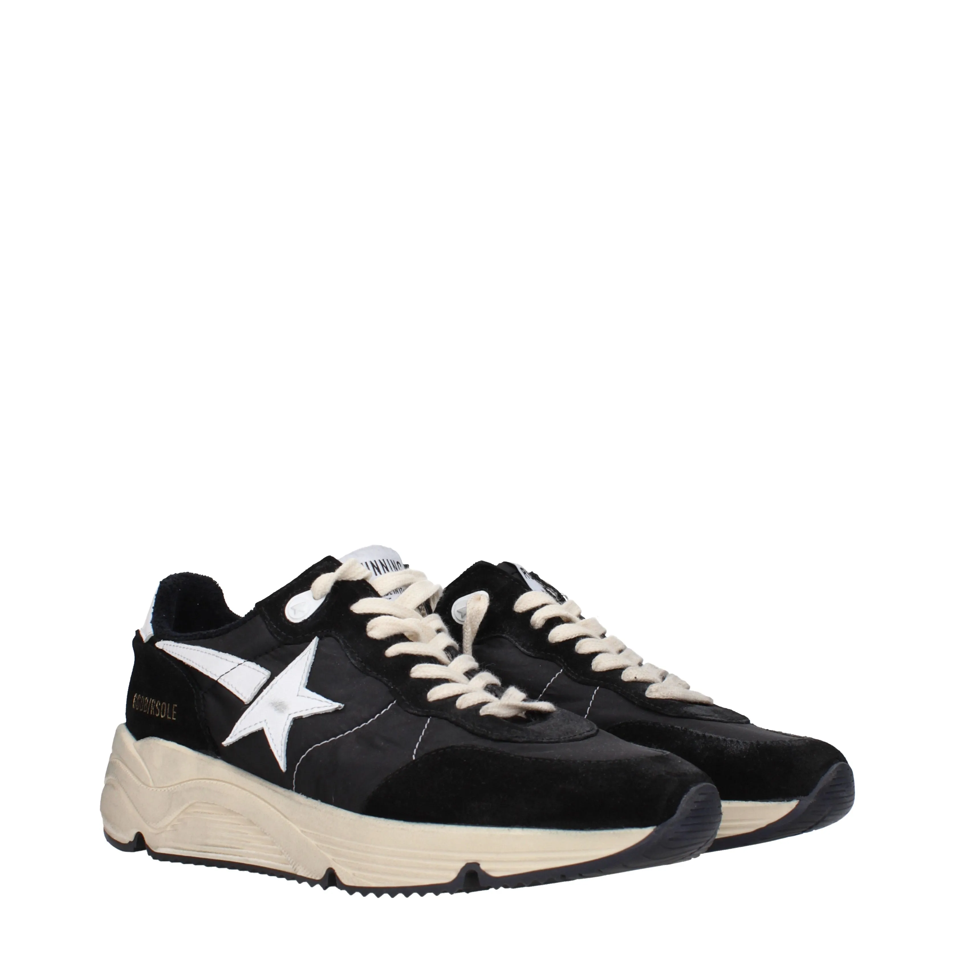 Golden Goose Sneakers Running Uomo Tessuto Nero
