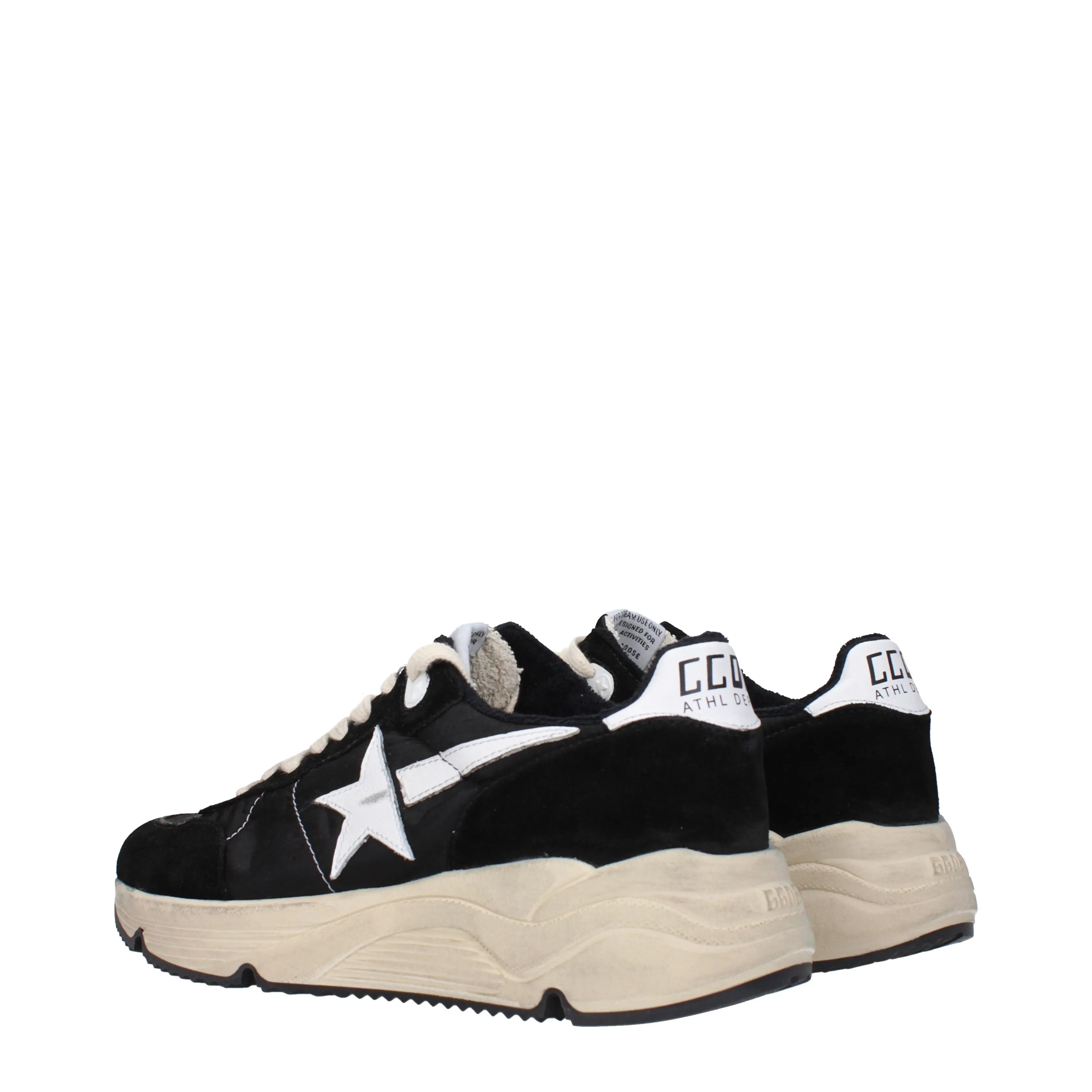 Golden Goose Sneakers Running Uomo Tessuto Nero