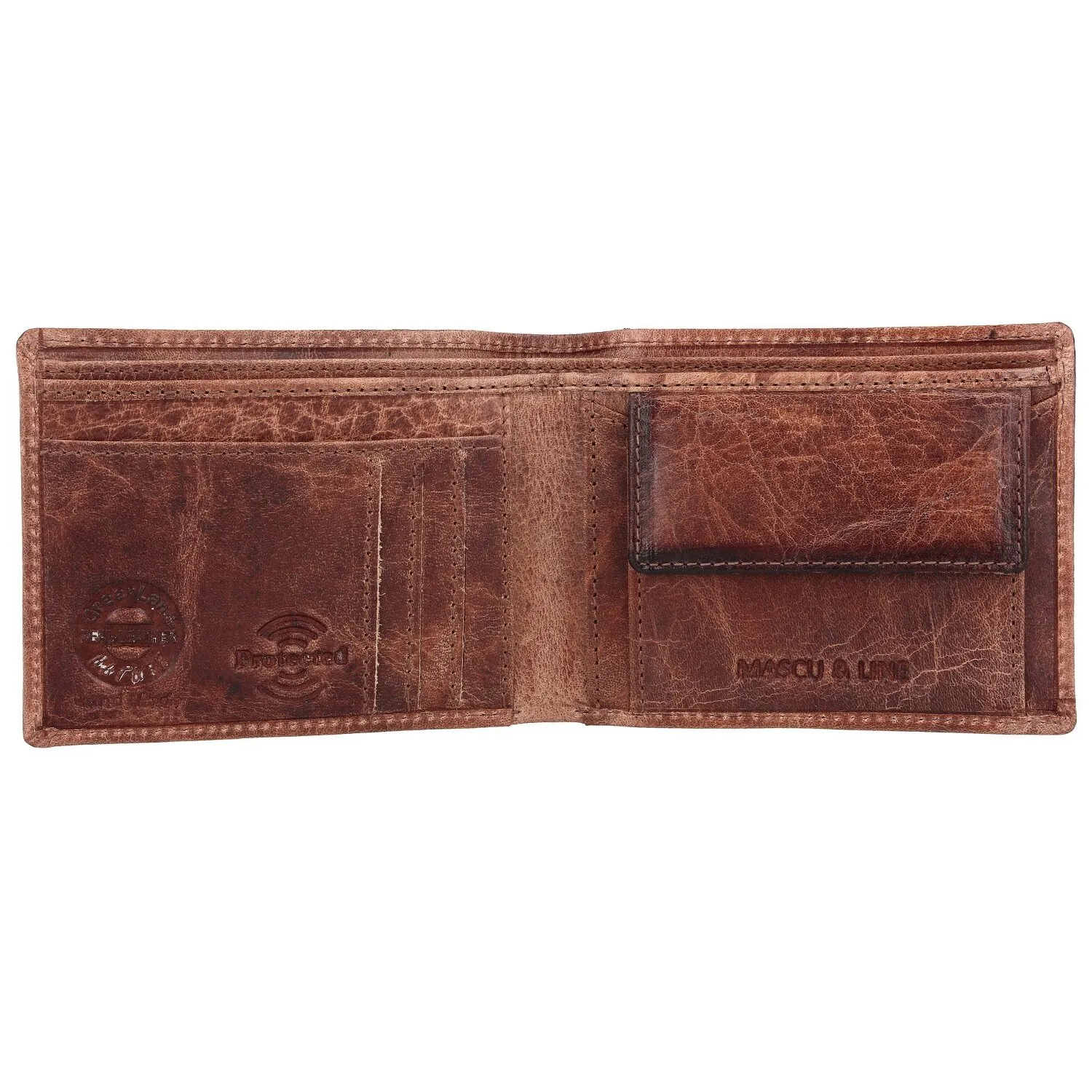 Greenland Nature Mascu & Line Portafoglio RFID in pelle 10 cm